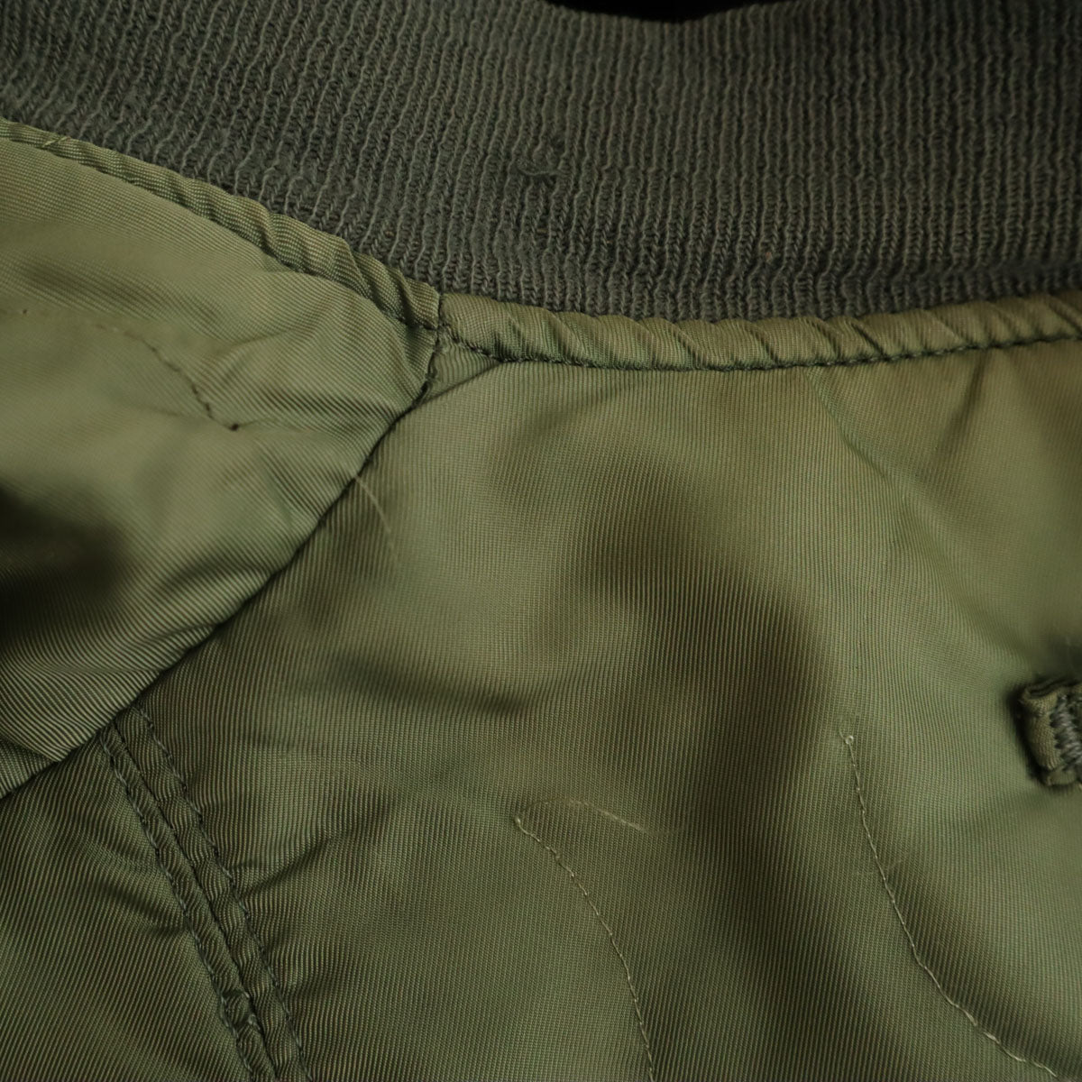 ALPHA INDUSTRIES INC アルファインダストリーズ USA製 MA-1 フライトジャケット LL オリーブ系 ミリタリー メンズ