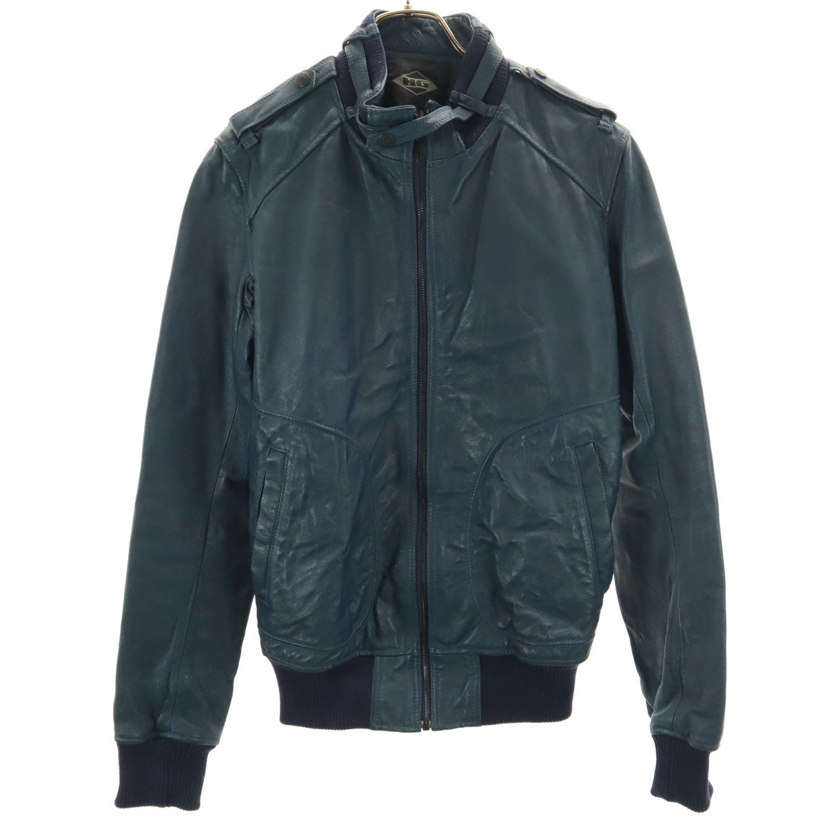 HG エイチジー レザージャケット M ネイビー ヒステリックグラマー メンズ