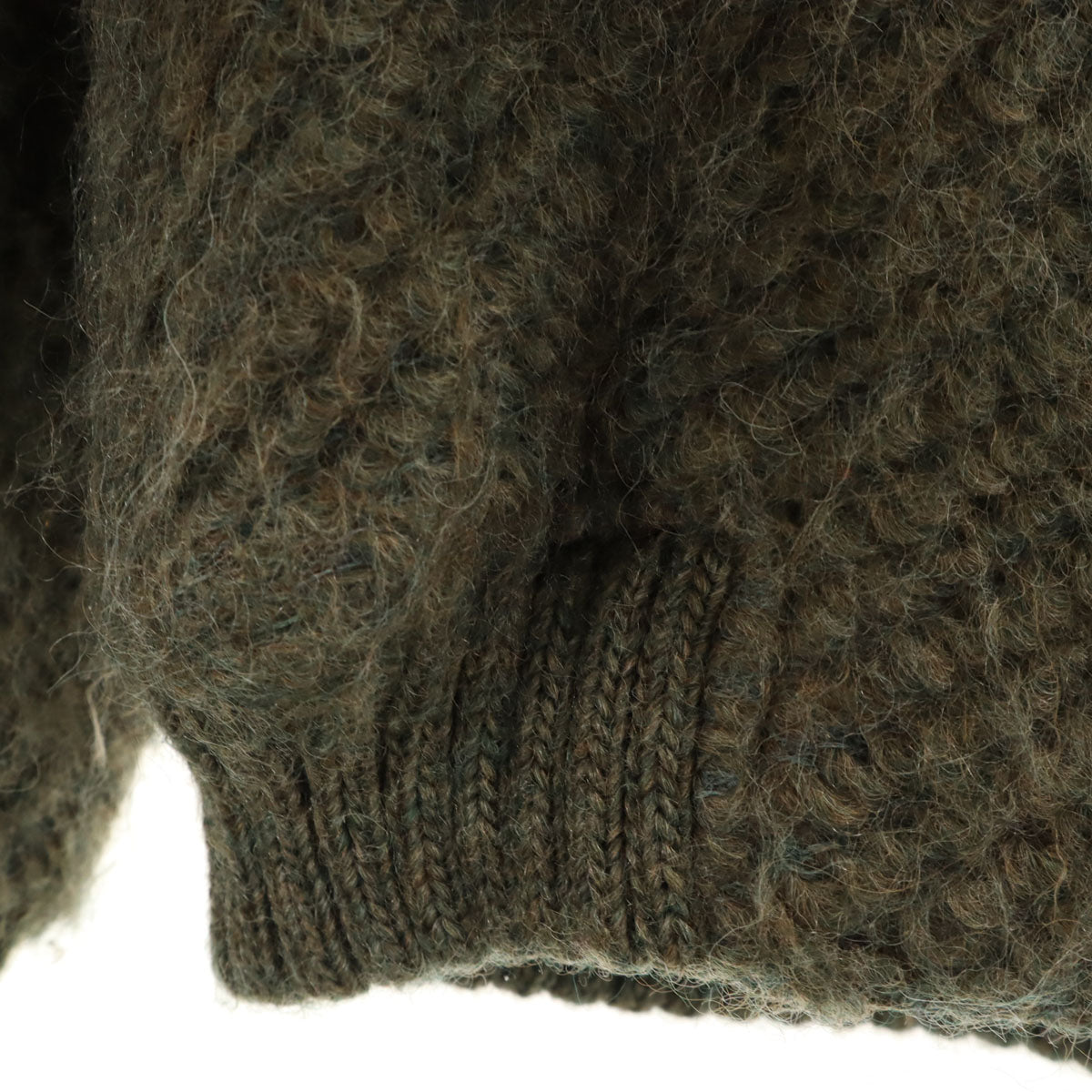 Burberrys バーバリーズ 90s オールド ニットジャケット 9AB2 オリーブ系 レディース