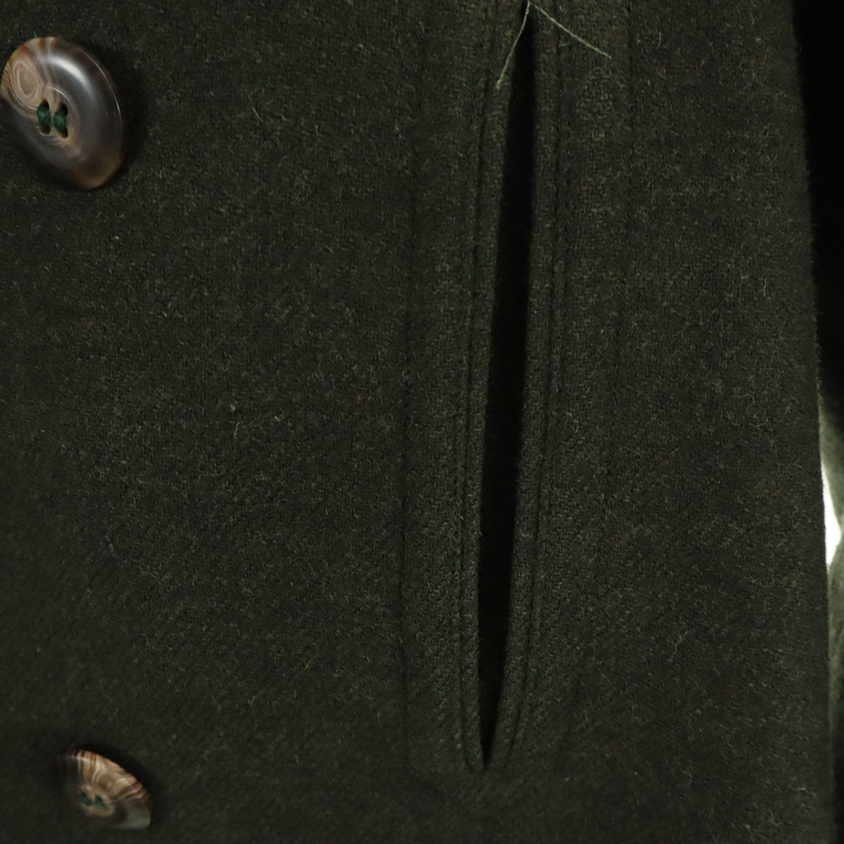 AQUARAMA アクアラマ イタリア製 ピーコート 52 カーキ Pコート メンズ