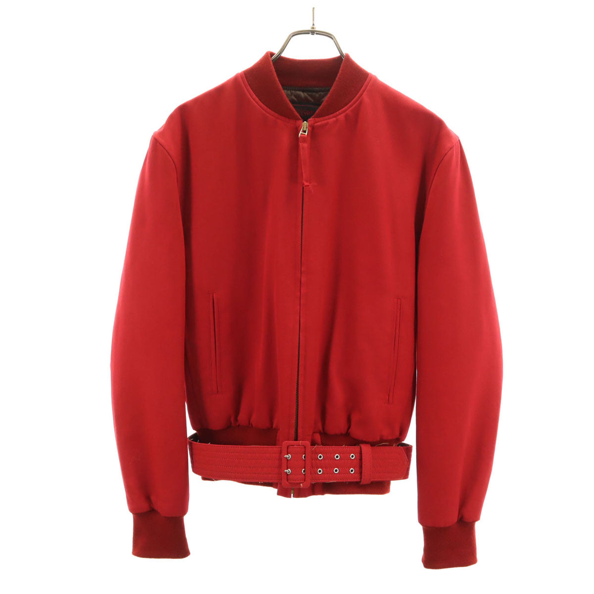 JEAN-PAUL GAULTIER ジャンポールゴルチエ 日本製 ブルゾン 48 レッド 中綿ジャケット レディース