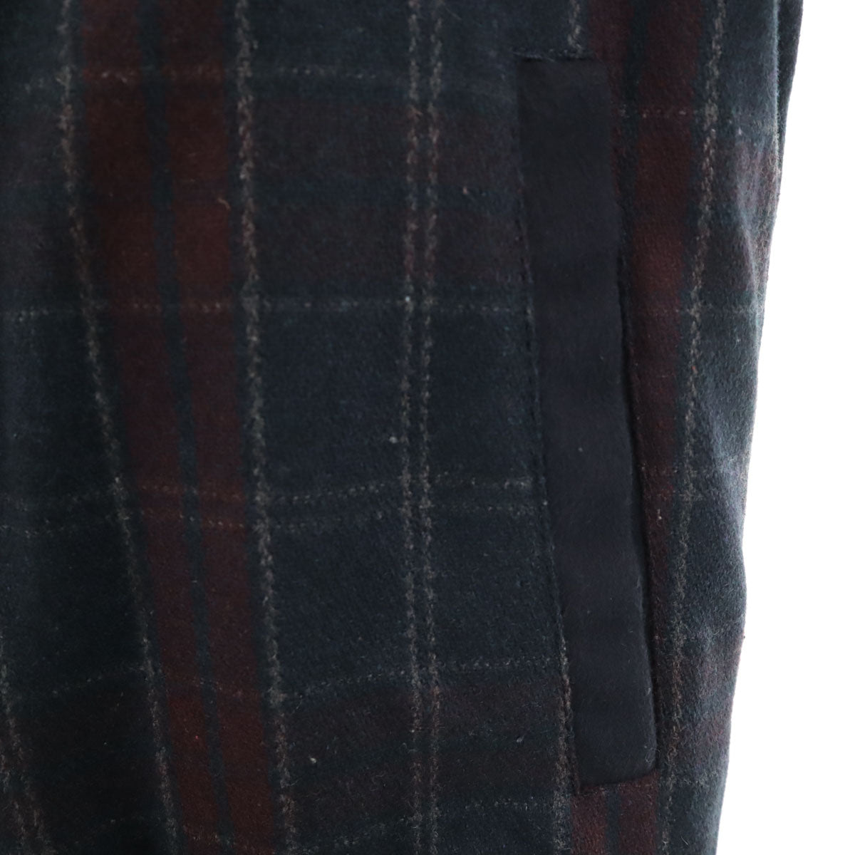 MESSAGERIE メッサジェリエ イタリア製 ハリスツイード生地 スタジャン 50 ネイビー Harris Tweed メンズ