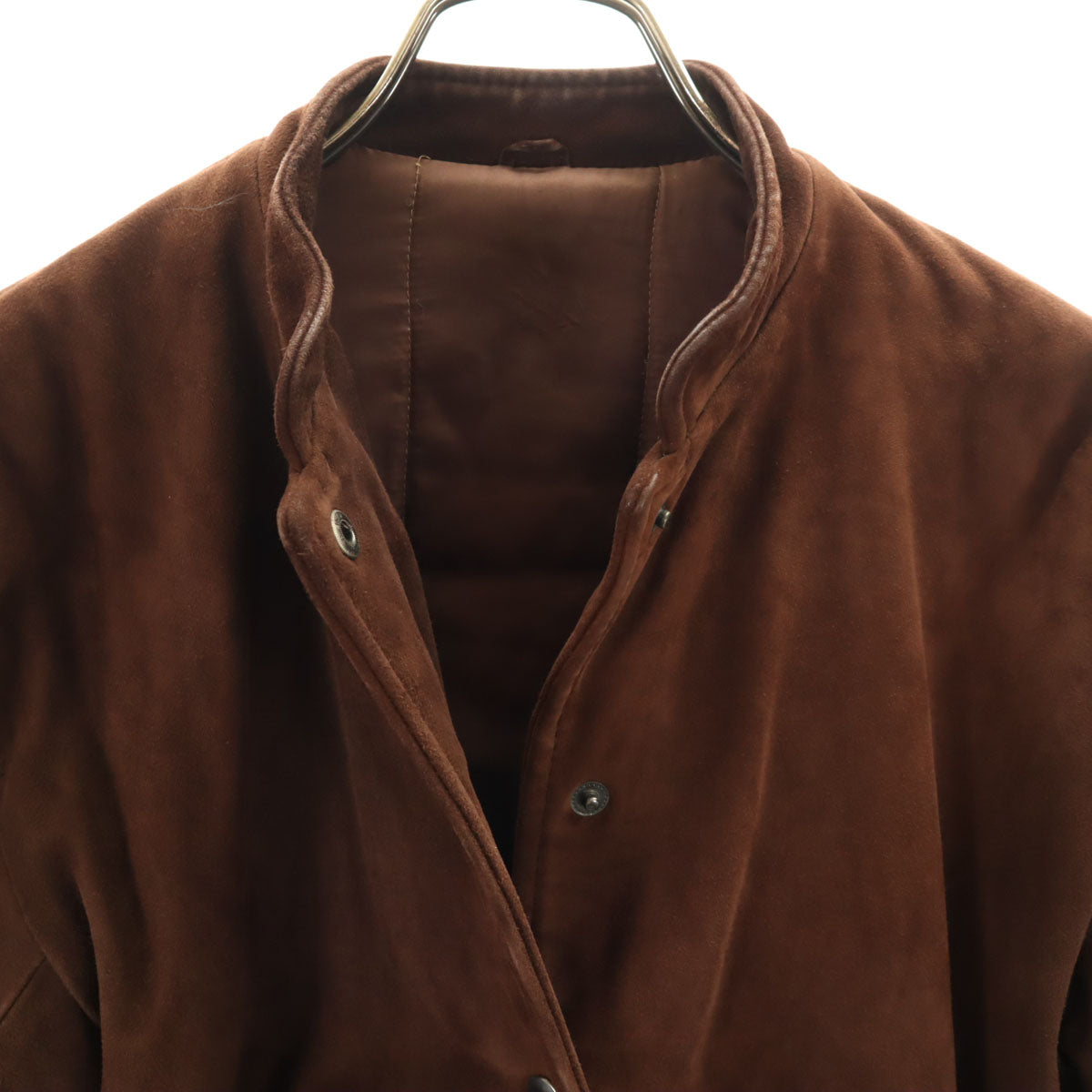 KENZO ケンゾー 90s オールド 豚革 スエード レザージャケット M ブラウン レディース