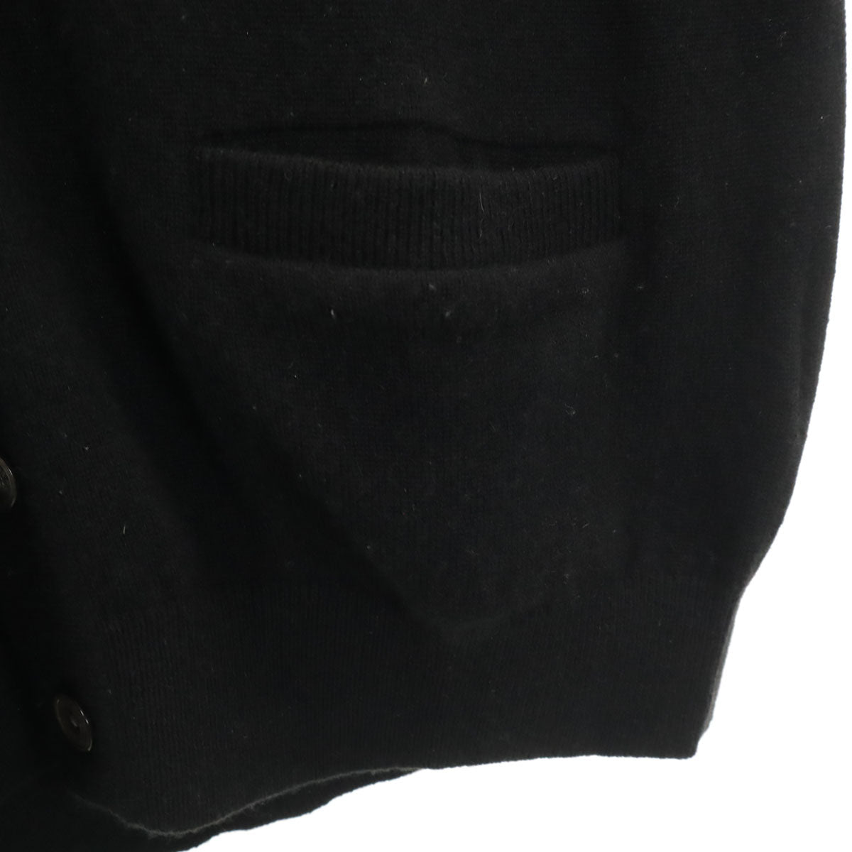 mila schon ミラショーン 日本製 カシミヤ100％ 長袖 Vネック ニットカーディガン 48 ブラック メンズ