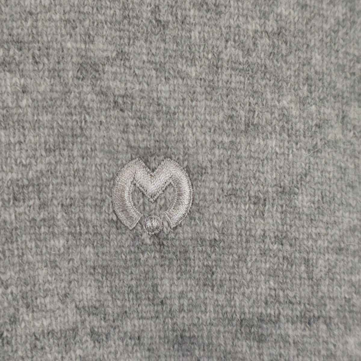 mila schon ミラショーン 日本製 カシミヤ100％ 長袖 ニット ジップジャケット 46 グレー メンズ