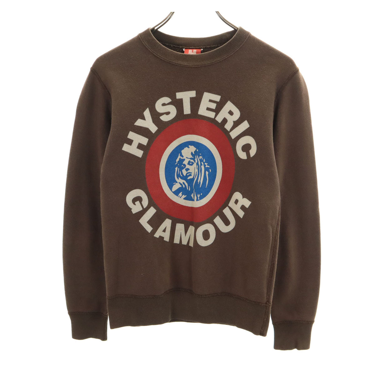 HYSTERIC GLAMOUR ヒステリックグラマー 長袖 スウェット トレーナー ブラウン系 裏起毛 レディース