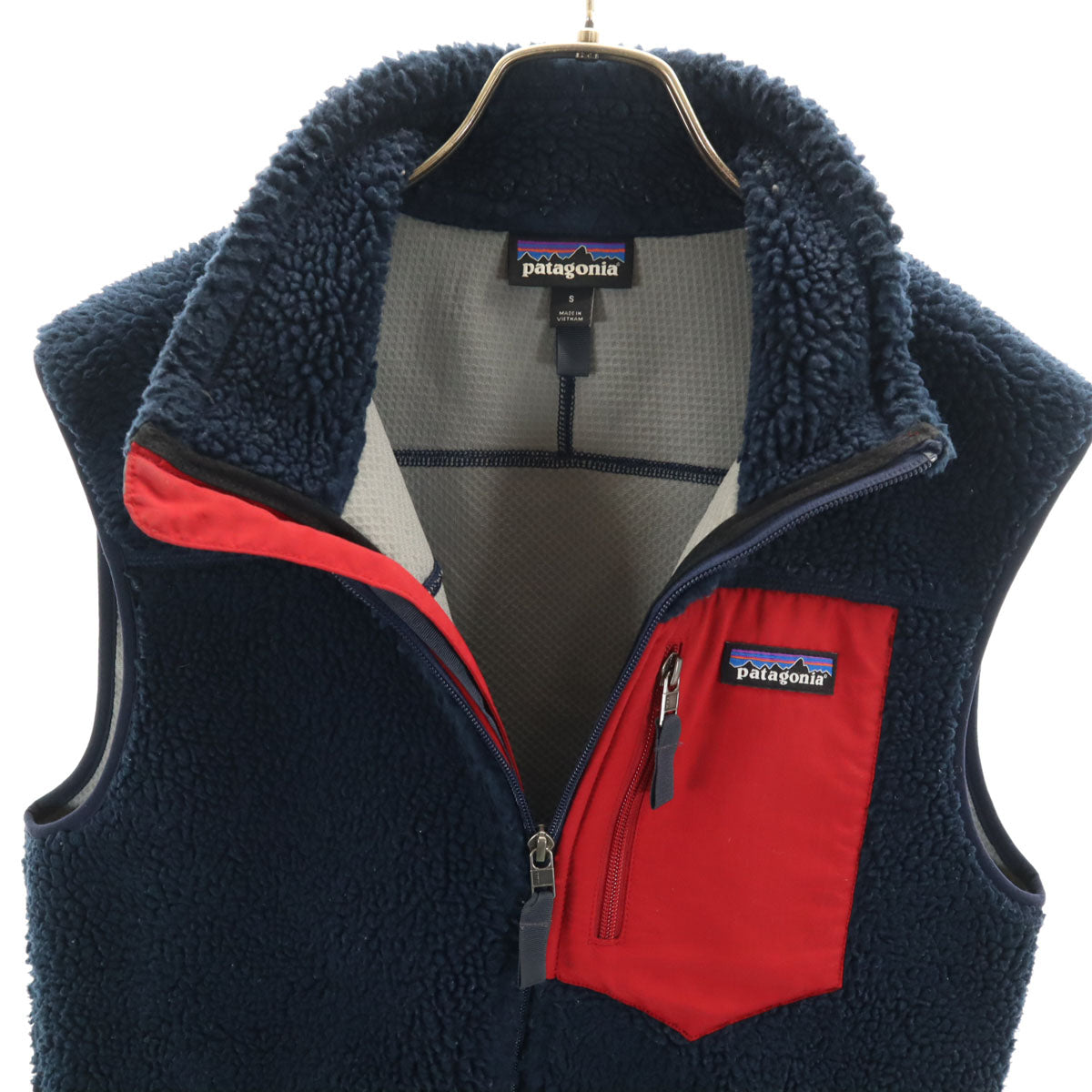 patagonia パタゴニア ボアフリース レトロX ベスト S ネイビー 23048FA17 アウトドア メンズ