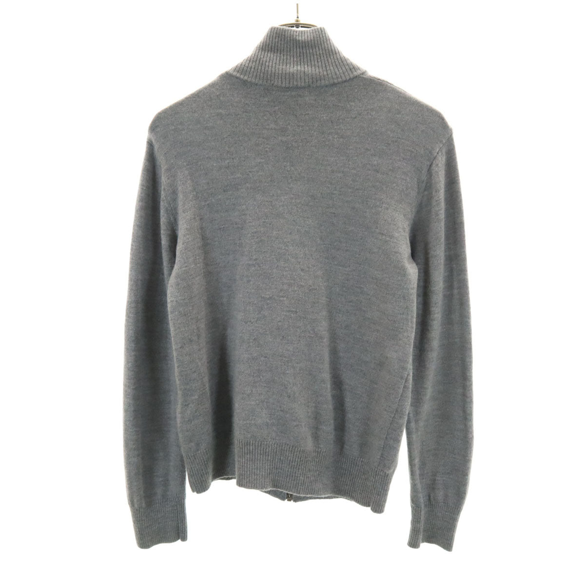 BURBERRY BLACK LABEL バーバリーブラックレーベル ダイヤ柄 ニットジャケット 2 グレー 三陽商会 レディース