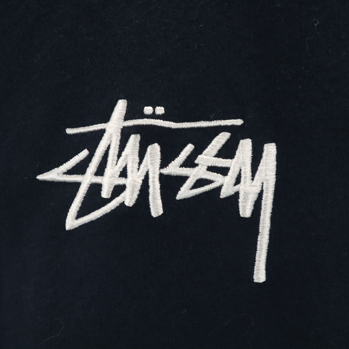 STUSSY ステューシー スウェット ブルゾン L ネイビー ジャケット メンズ