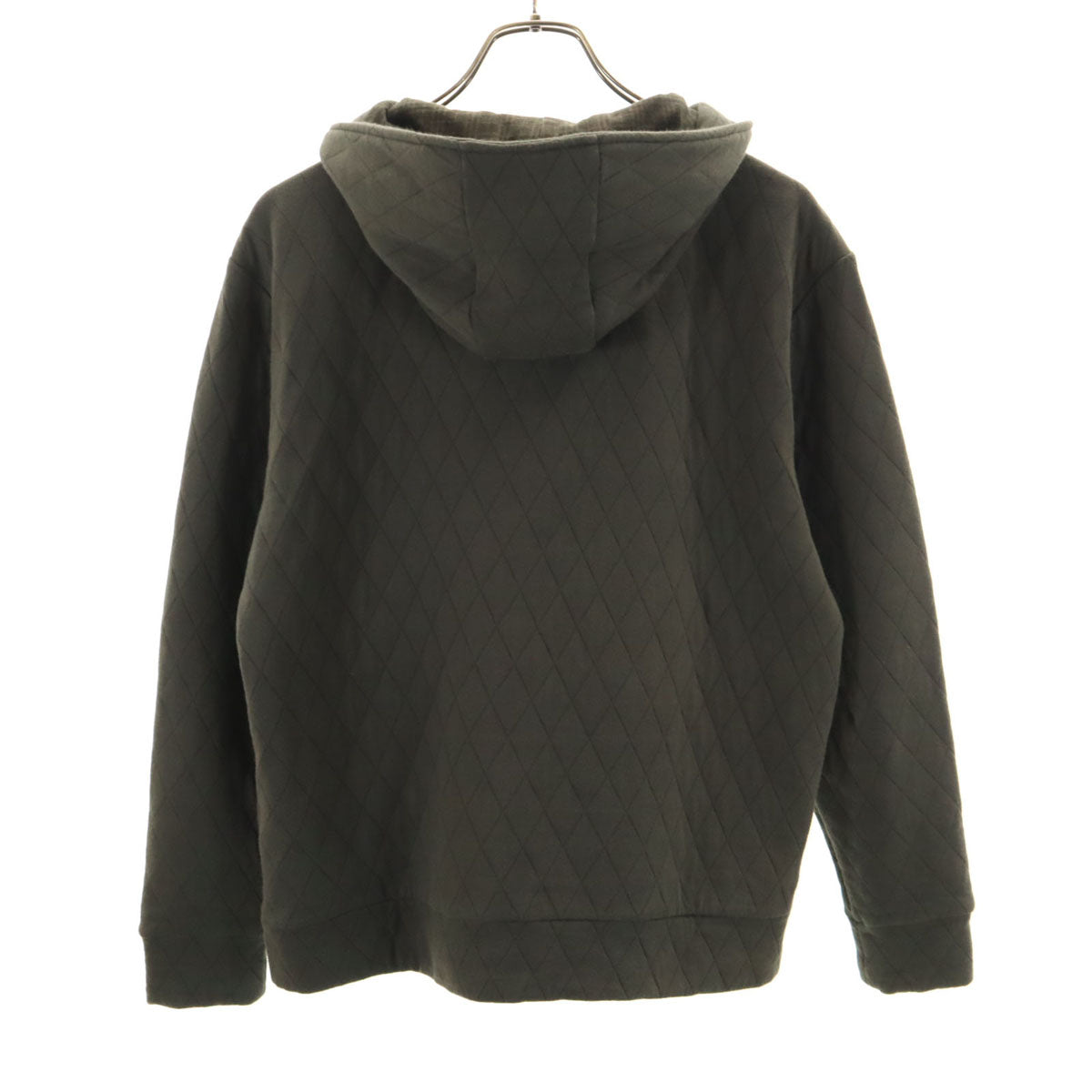 BURBERRY BLACK LABEL バーバリーブラックレーベル 長袖 キルティング ジップパーカー 3 オリーブ系 三陽商会 メンズ