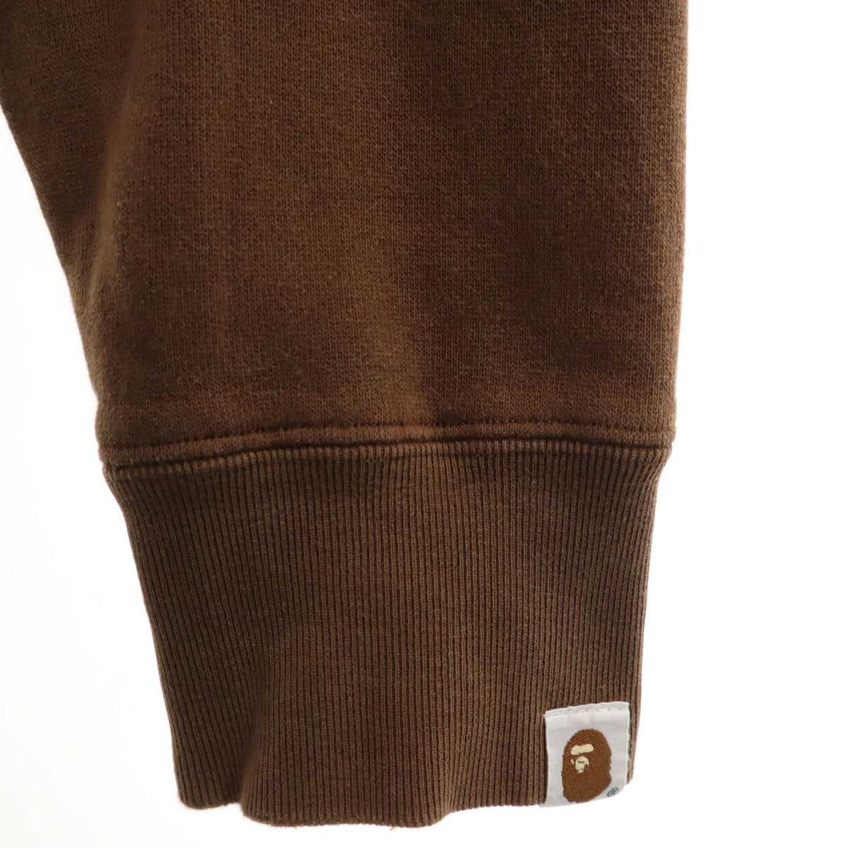 A BATHING APE アベイシングエイプ 日本製 長袖 スウェット トレーナー S ブラウン レディース