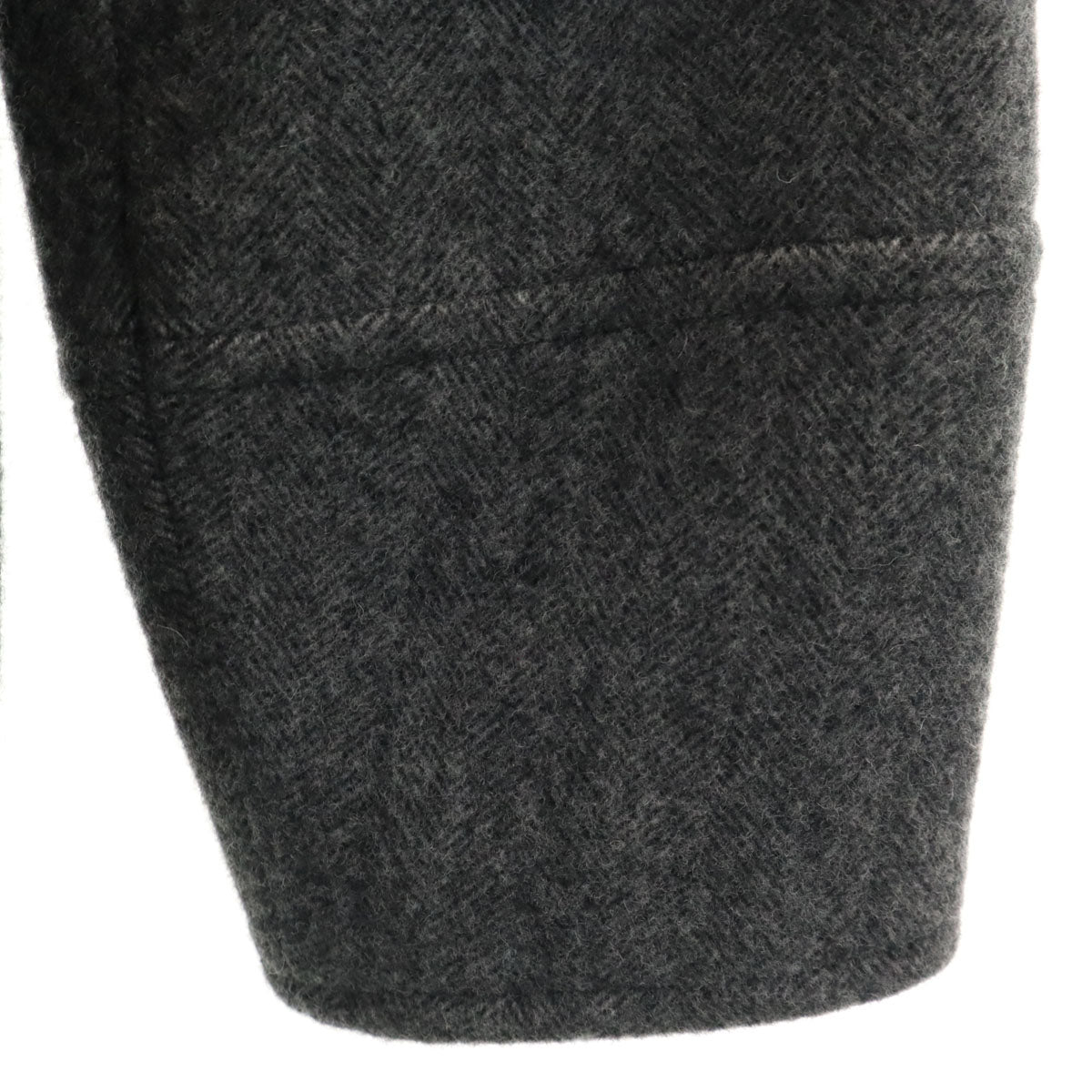 未使用 relume JOURNAL STANDARD レリューム ジャーナルスタンダード 尾州ウール Super100’s モッサ ピーコート 36 グレー Pコート レディース