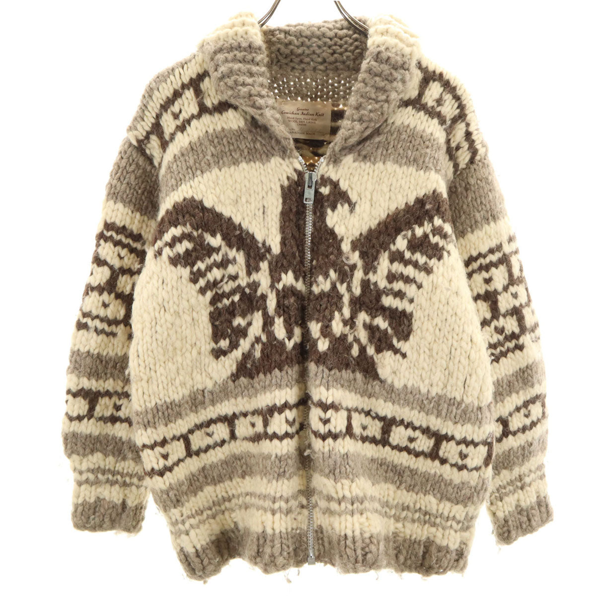 COWICHAN INDIAN カウチンインディアン カウチンジャケット グレー系 サンダーバード メンズ