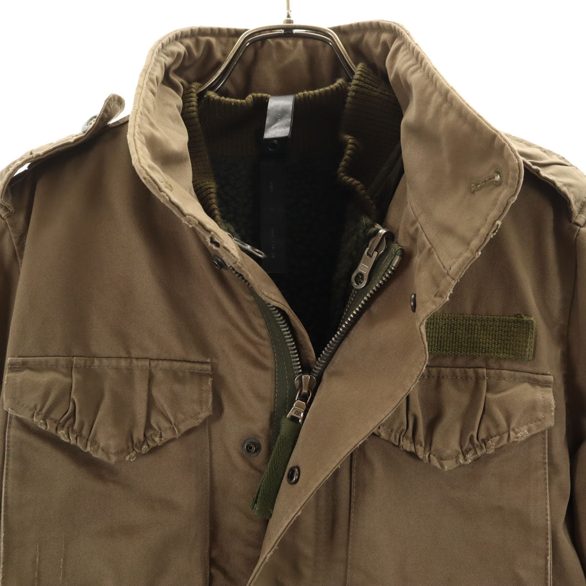 wjk ダブルジェイケイ 3WAY モッズコート L カーキ メンズ