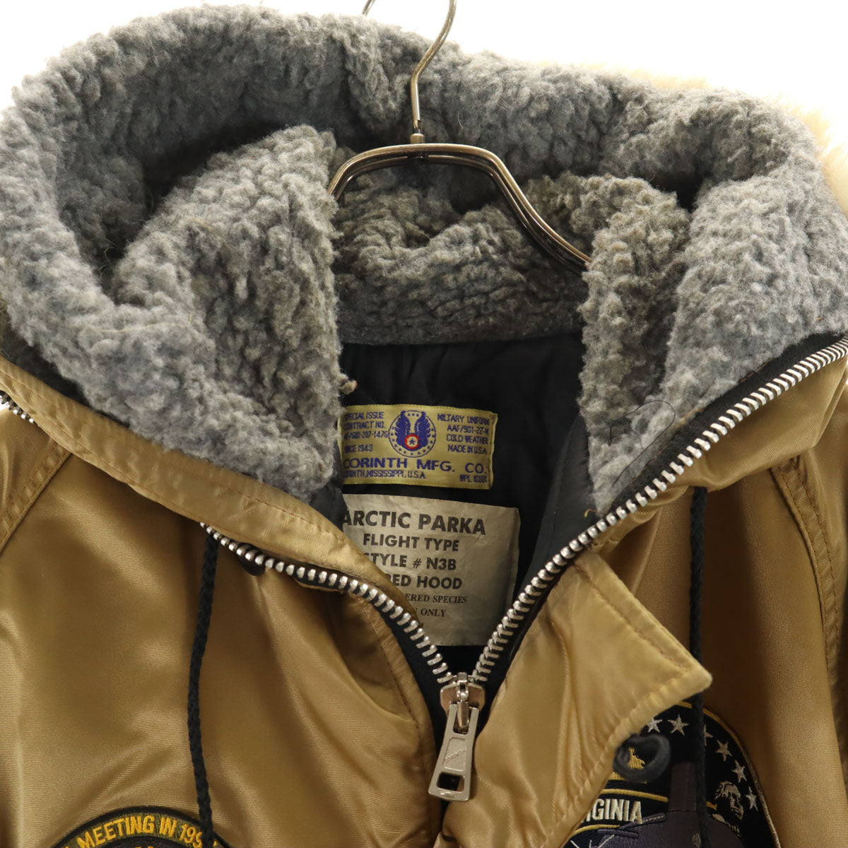 CORINTH コリンズ USA製 N-3B フライトジャケット M キャメル メンズ
