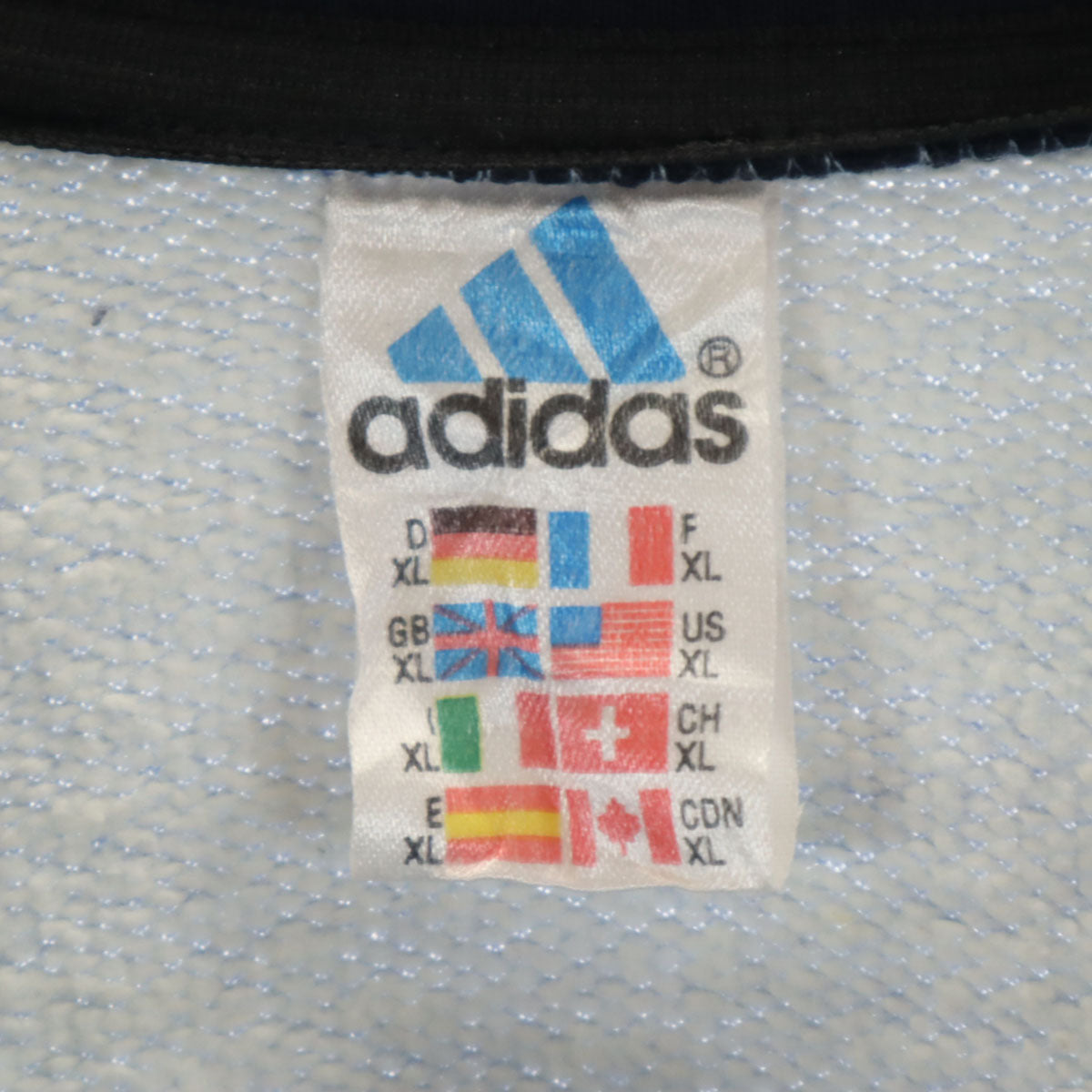 adidas アディダス 90s オールド スウェット トラックジャケット XL 水色 メンズ