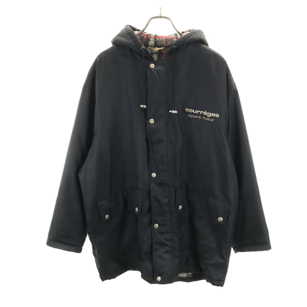 Courr_ges sport futur クレージュ スポーツフューチャー 日本製 中綿コート UM ブラック レディース