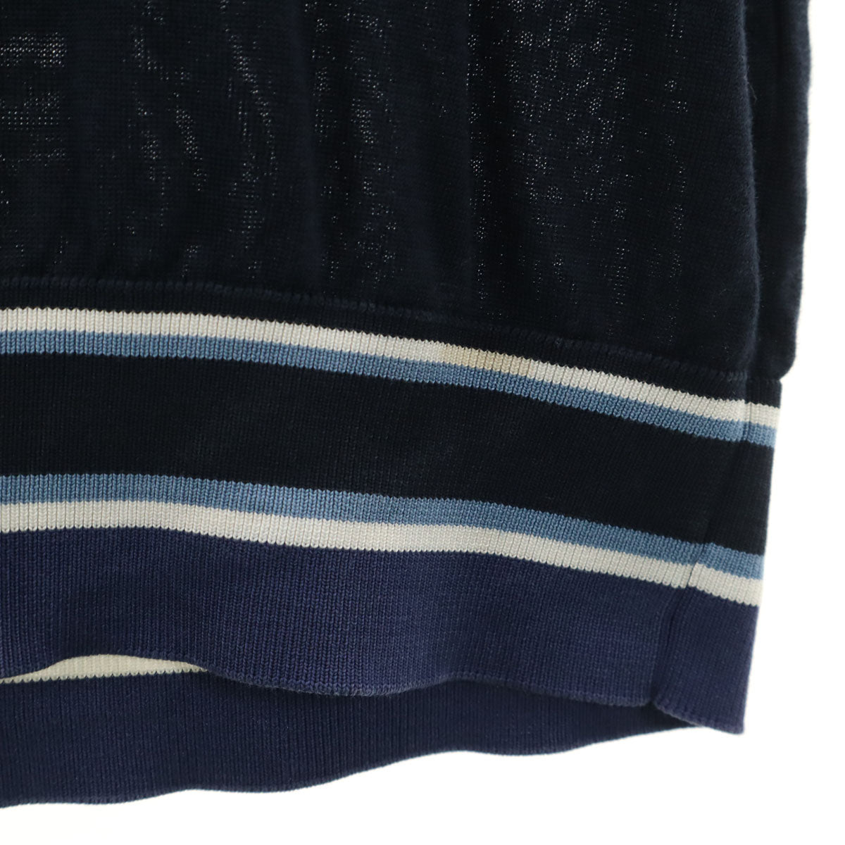 DOLCE&GABBANA ドルチェアンドガッバーナ イタリア製 長袖 ニット 58 ネイビー ビッグサイズ メンズ