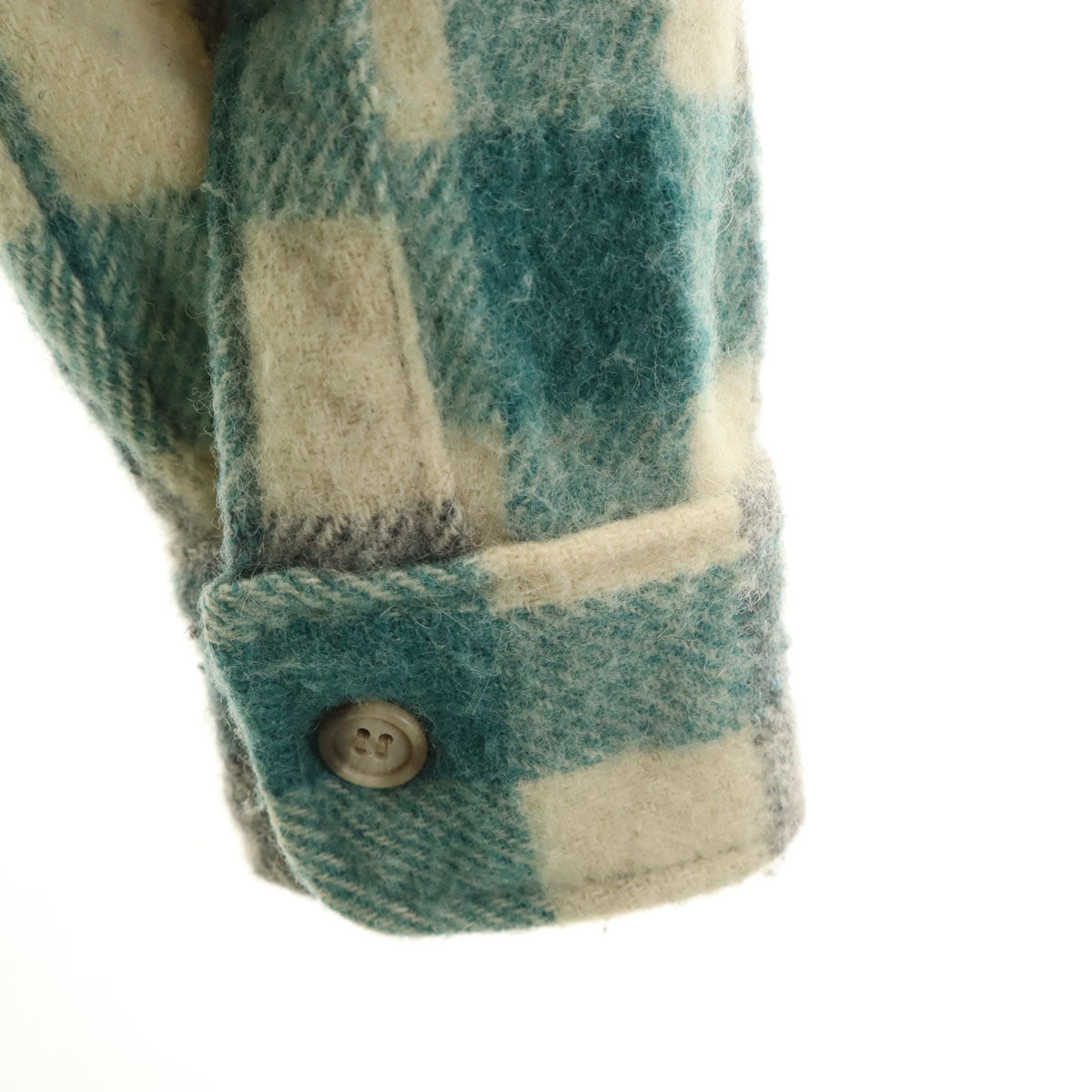 WOOLRICH ウールリッチ 70s ヴィンテージ 白タグ チェック柄 長袖 ネルシャツ 生成り メンズ