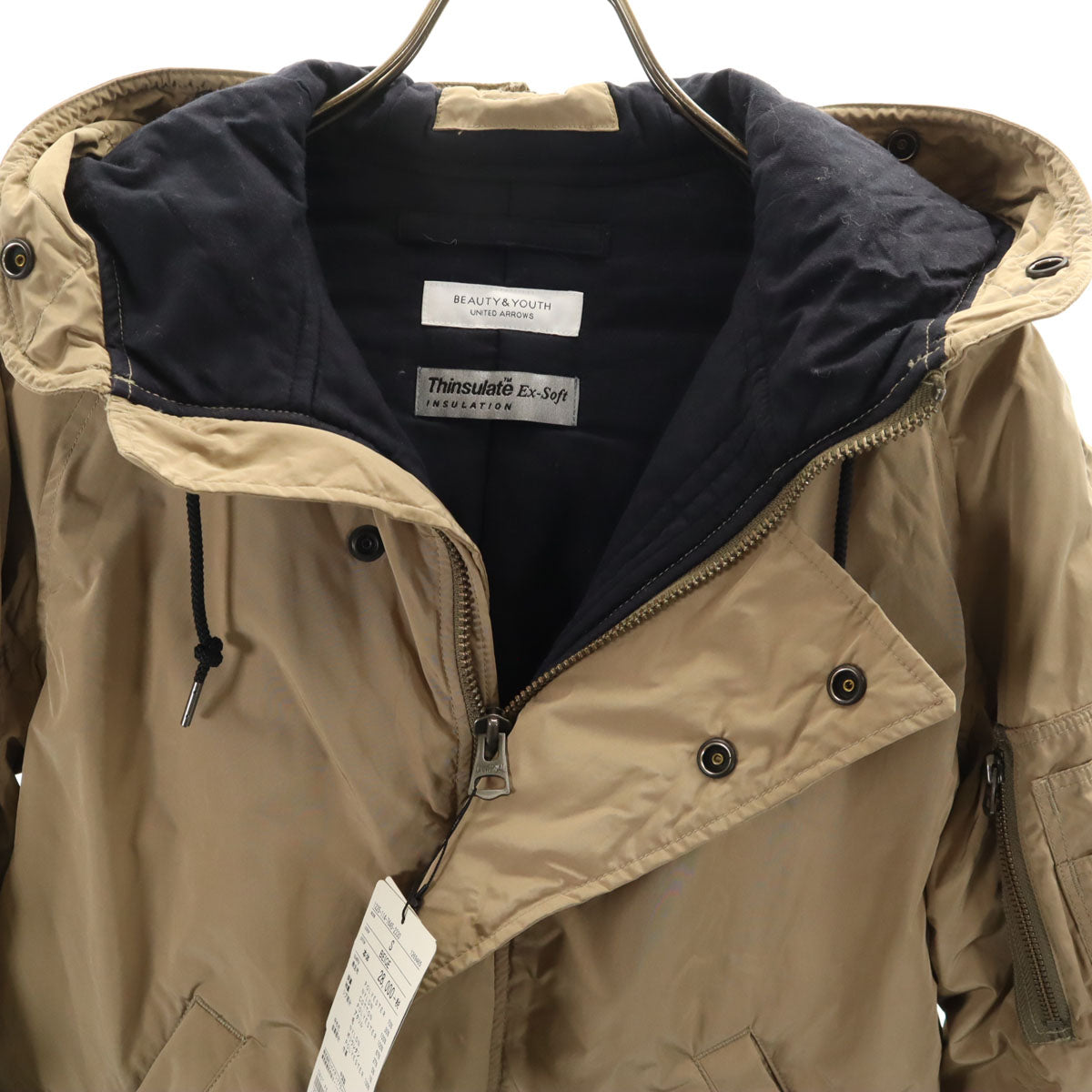 未使用 BEAUTY＆YOUTH UNITED ARROWS ビューティーアンドユース ユナイテッドアローズ フライトジャケット S ベージュ メンズ
