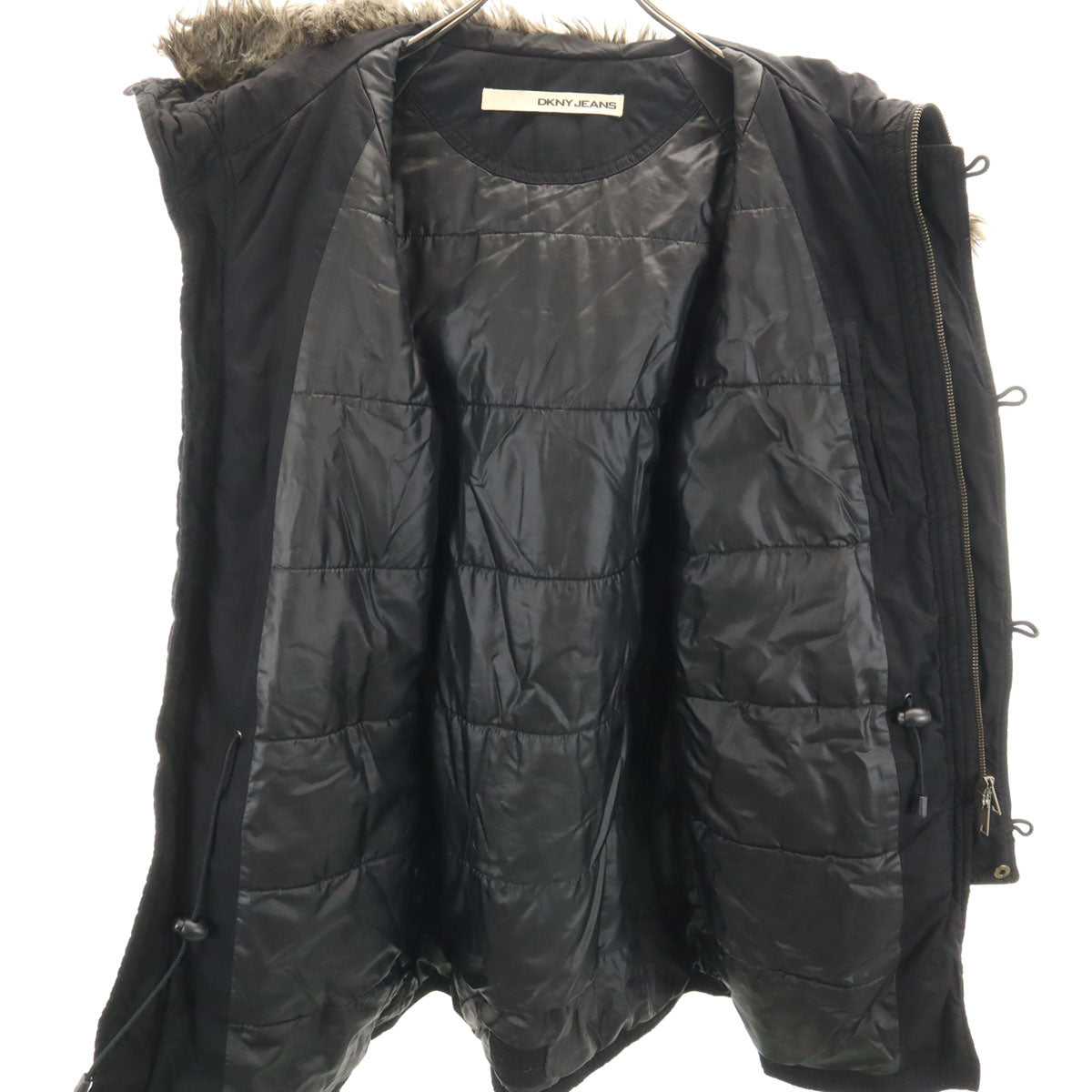 DKNY JEANS ダナキャランニューヨークジーンズ N-3Bタイプ モッズコート S ブラック メンズ