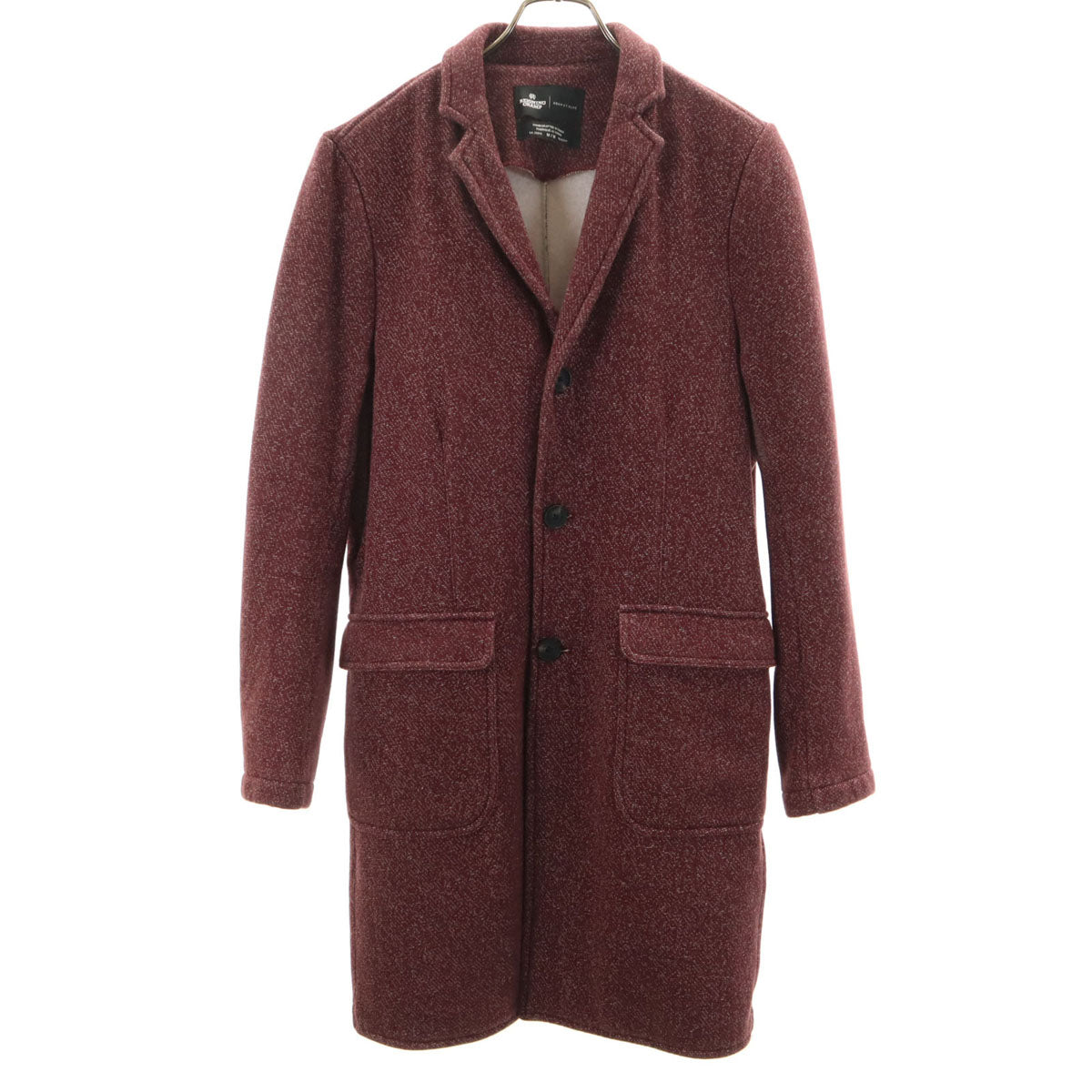 REIGNING CHAMP レイニングチャンプ カナダ製 ADAM ET ROPE' アダムエロペ別注 チェスターコート M ボルドー メンズ
