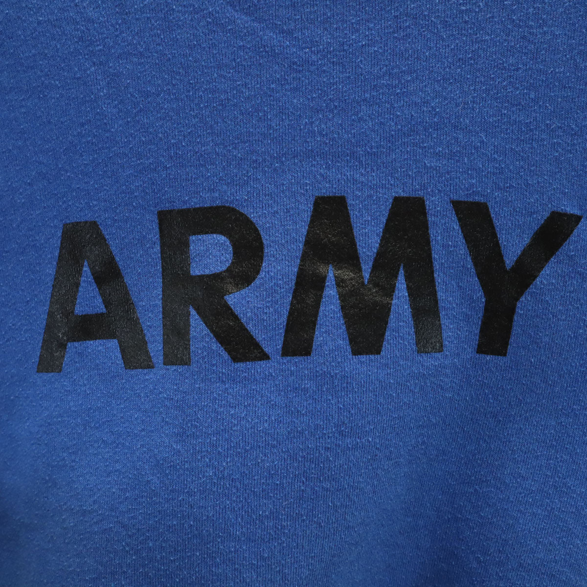 FRUIT OF THE LOOM フルーツオブザルーム 90s カナダ製 オールド ARMY 長袖 スウェット トレーナー S ブルー メンズ