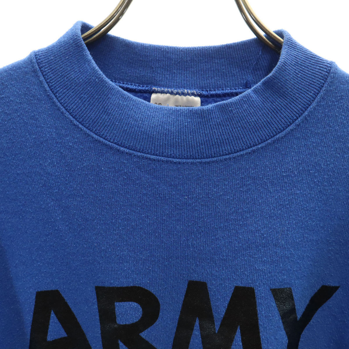 FRUIT OF THE LOOM フルーツオブザルーム 90s カナダ製 オールド ARMY 長袖 スウェット トレーナー S ブルー メンズ