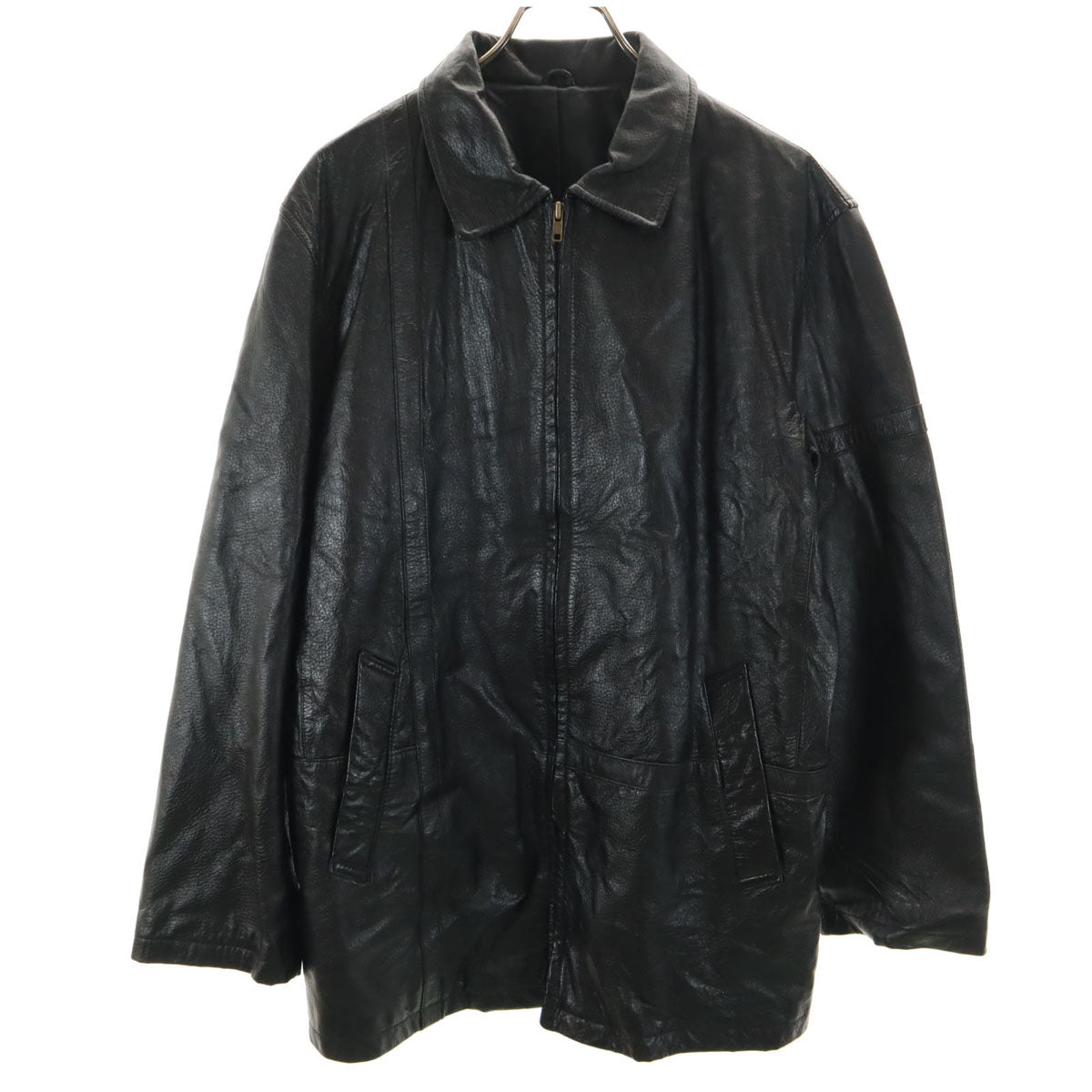 羊革 レザージャケット M ブラック メンズ