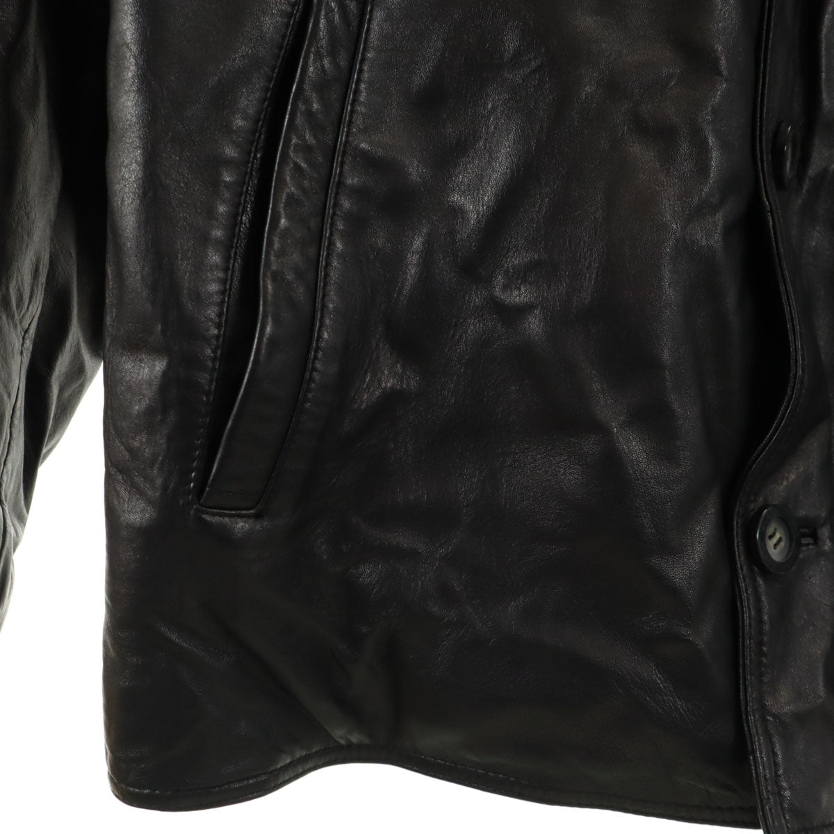 Guess ゲス レザージャケット L ブラック メンズ