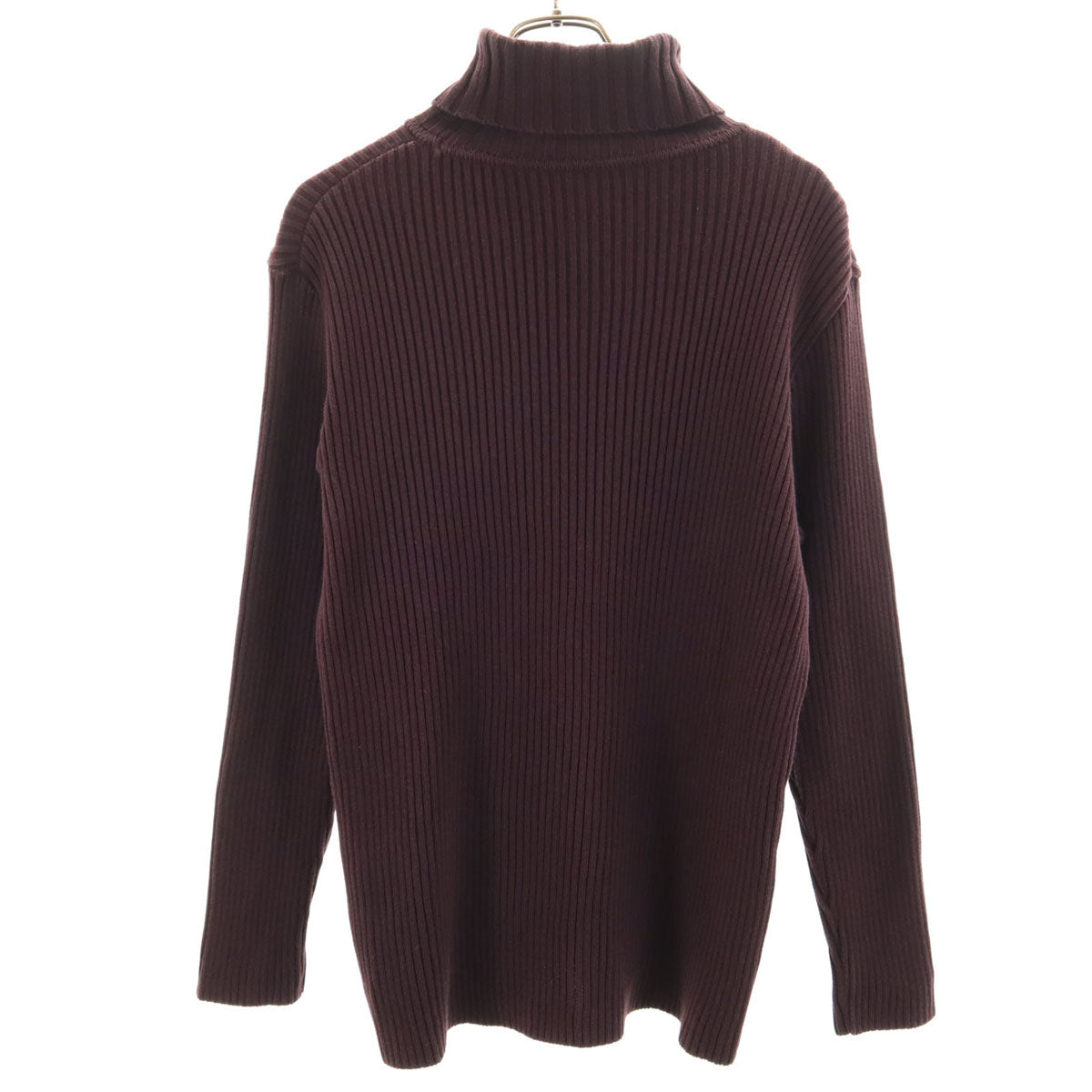 UNITED TOKYO ユナイテッドトウキョウ 長袖 タートルネック リブ ニット 2 バーガンディ セーター メンズ
