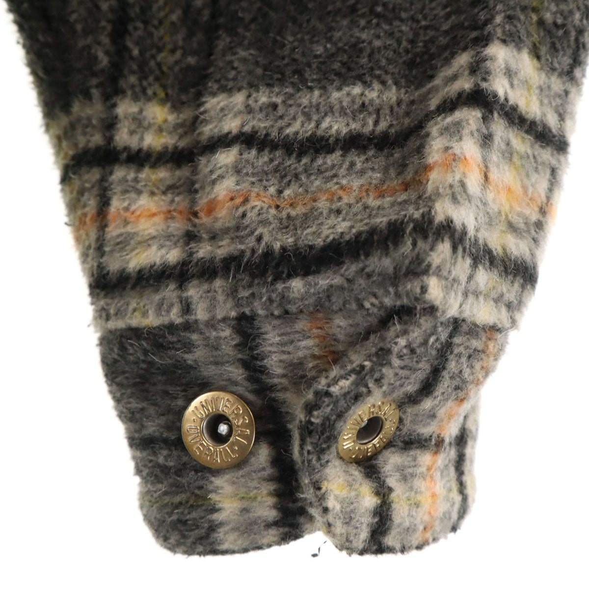 UNIVERSAL OVERALL ユニバーサルオーバーオール チェック柄 COP ジャケット S グレー レディース