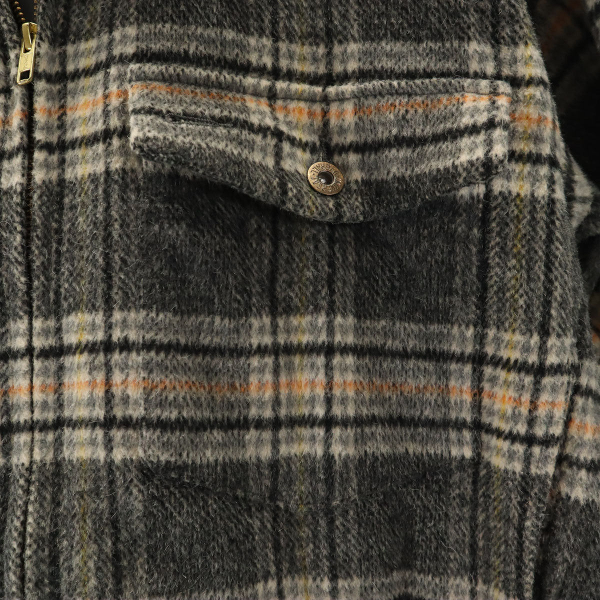 UNIVERSAL OVERALL ユニバーサルオーバーオール チェック柄 COP ジャケット S グレー レディース