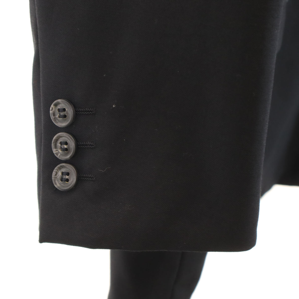 MIYAKE DESIGN STUDIO ミヤケデザインスタジオ 90s 1995年 日本製 オールド ダブル スーツ 上下 セットアップ 8 ブラック イッセイミヤケ メンズ