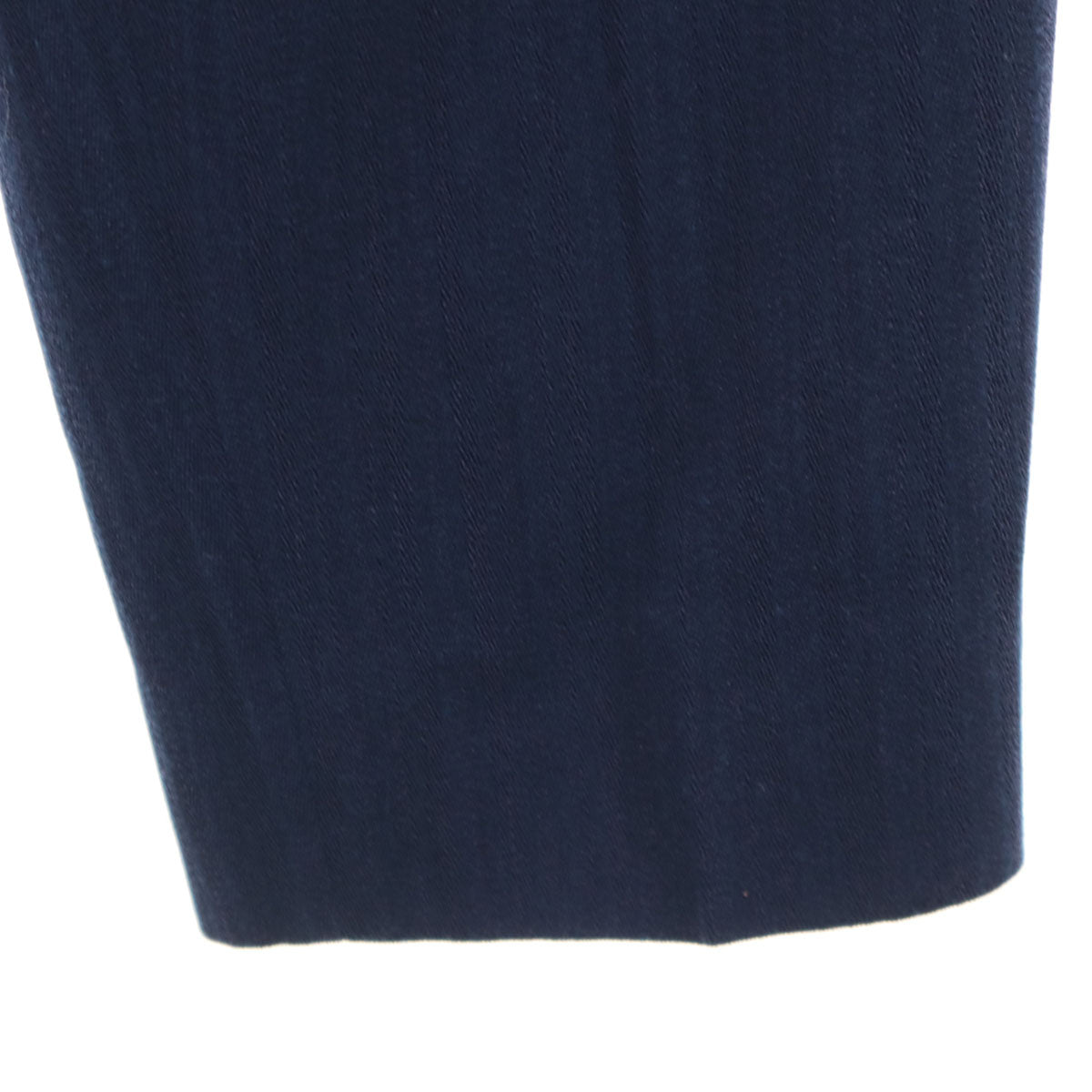 GUCCI グッチ 90s イタリア製 オールド ヘリンボーン パンツスーツ 上下 セットアップ 40/42 ネイビー レディース