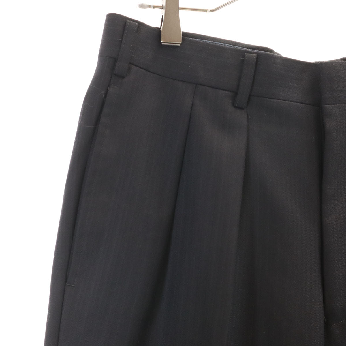 BURBERRY LONDON バーバリーロンドン 日本製 ヘリンボーン スーツ 上下 セットアップ A5 ブラック 三陽商会 メンズ