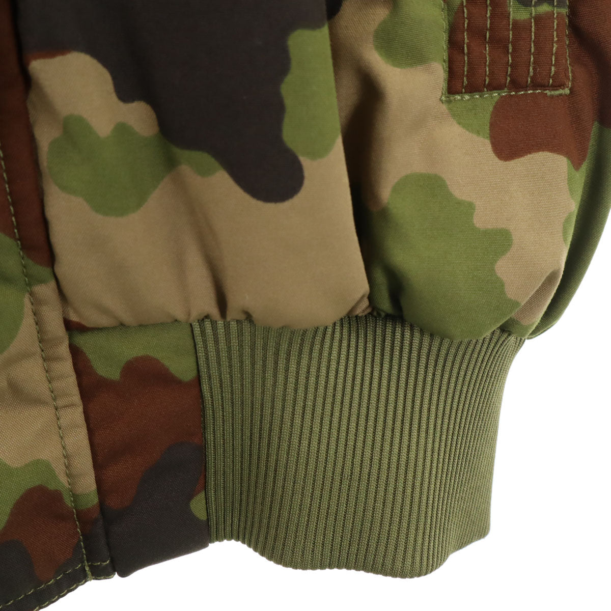 美品 adidas Originals アディダスオリジナルス カモフラ柄 トレフォイルロゴ ボンバー フライトジャケット XS ブラウン 迷彩 メンズ