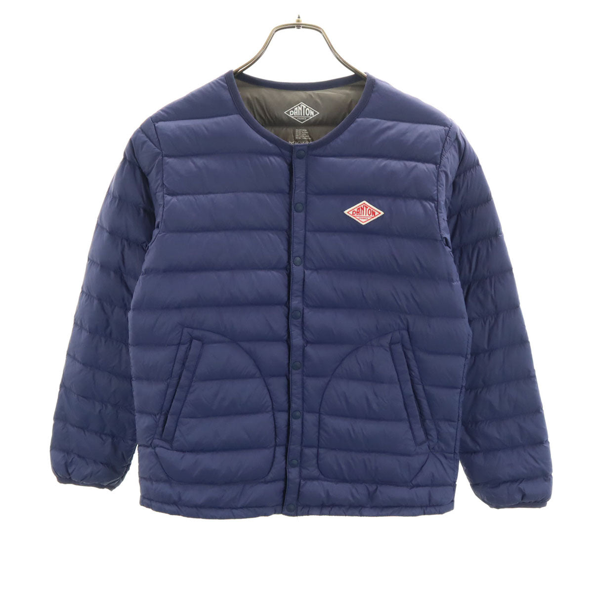 Danton ダントン インナー ダウンジャケット 36 ネイビー レディース