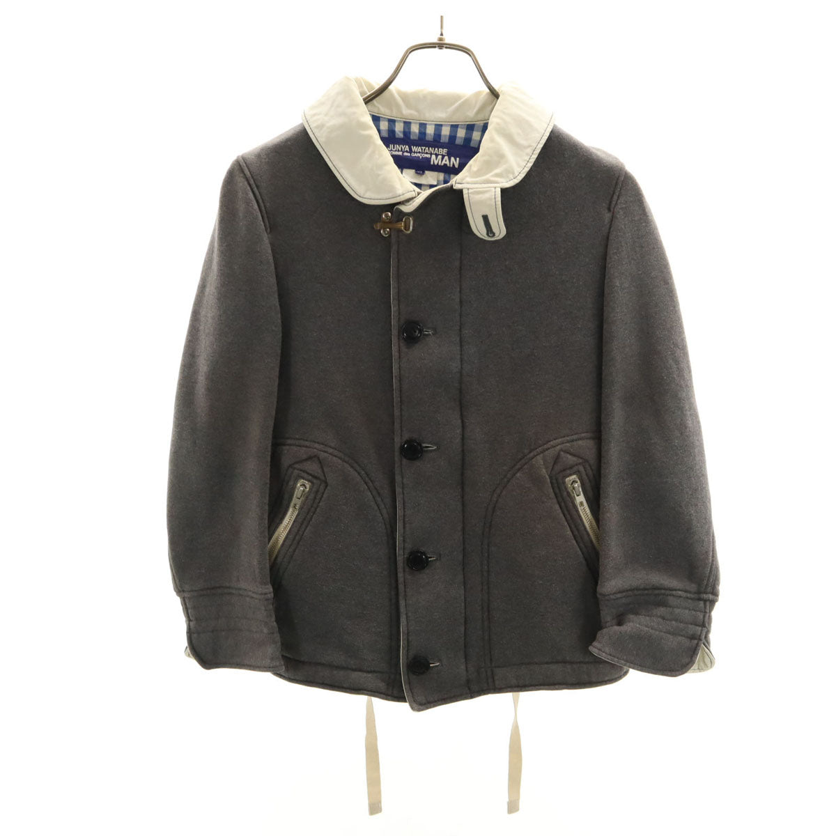 JUNYA WATANABE COMME des GARCONS MAN ジュンヤワタナベコムデギャルソンマン 2010年 日本製 スウェット ジップジャケット XS グレー メンズ