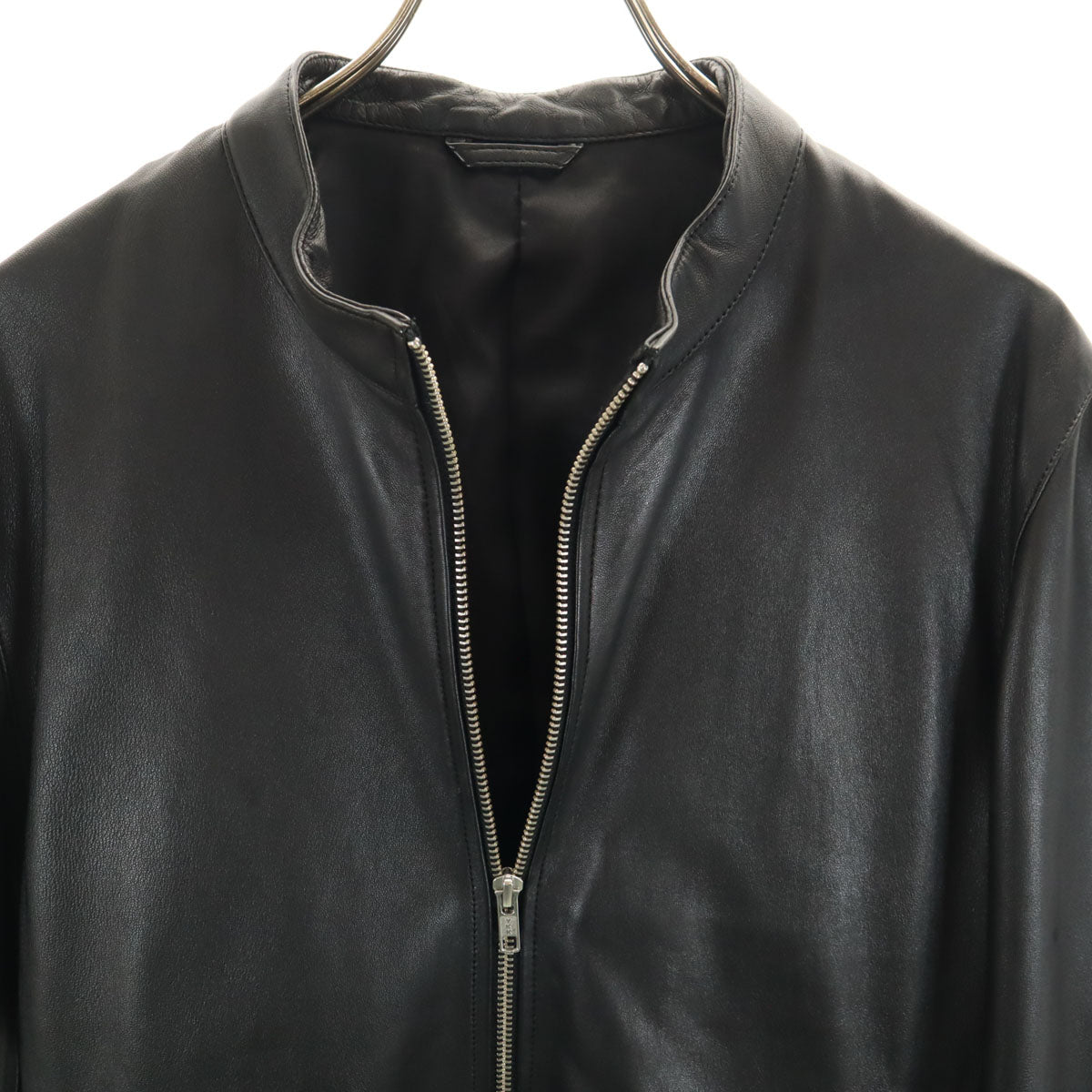 JOURNAL STANDARD ジャーナルスタンダード シープスキン レザー シングルライダースジャケット L ブラック メンズ