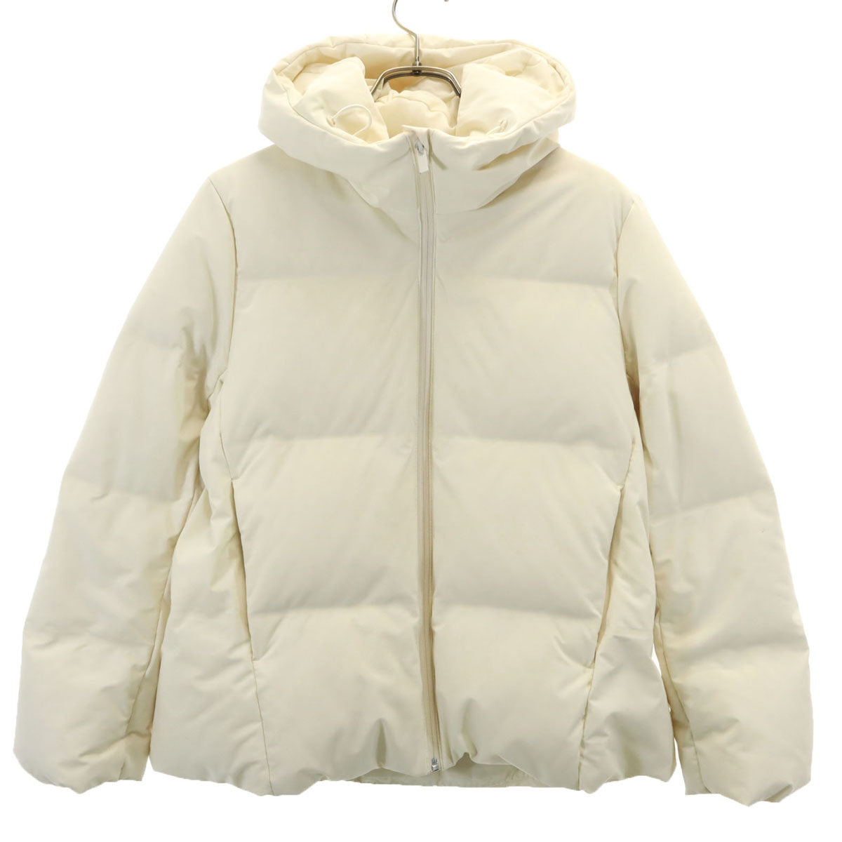 UNIQLO ユニクロ シームレス ダウンジャケット S アイボリー レディース