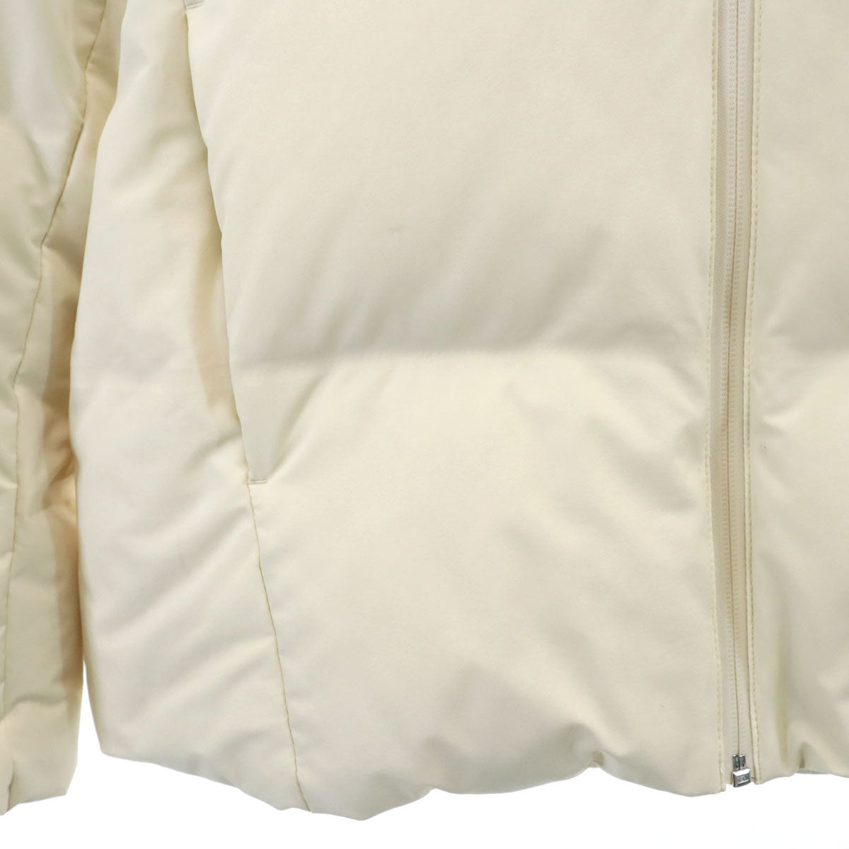 UNIQLO ユニクロ シームレス ダウンジャケット S アイボリー レディース