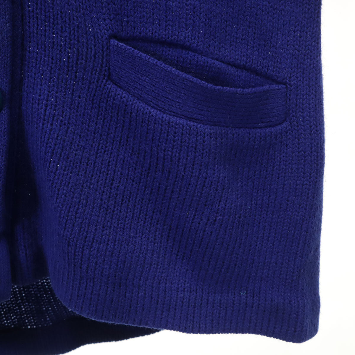 bpc BRISTOL PRODUCT COMPANY 70s ヴィンテージ 長袖 Vネック ニットカーディガン 38 青紫 レディース