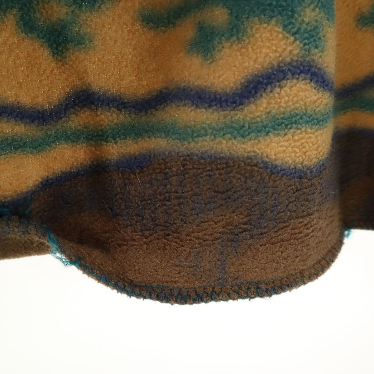 L.L.Bean エルエルビーン 80s ヴィンテージ トカゲ柄 総柄 プルオーバー フリースジャケット ブラウン アウトドア メンズ