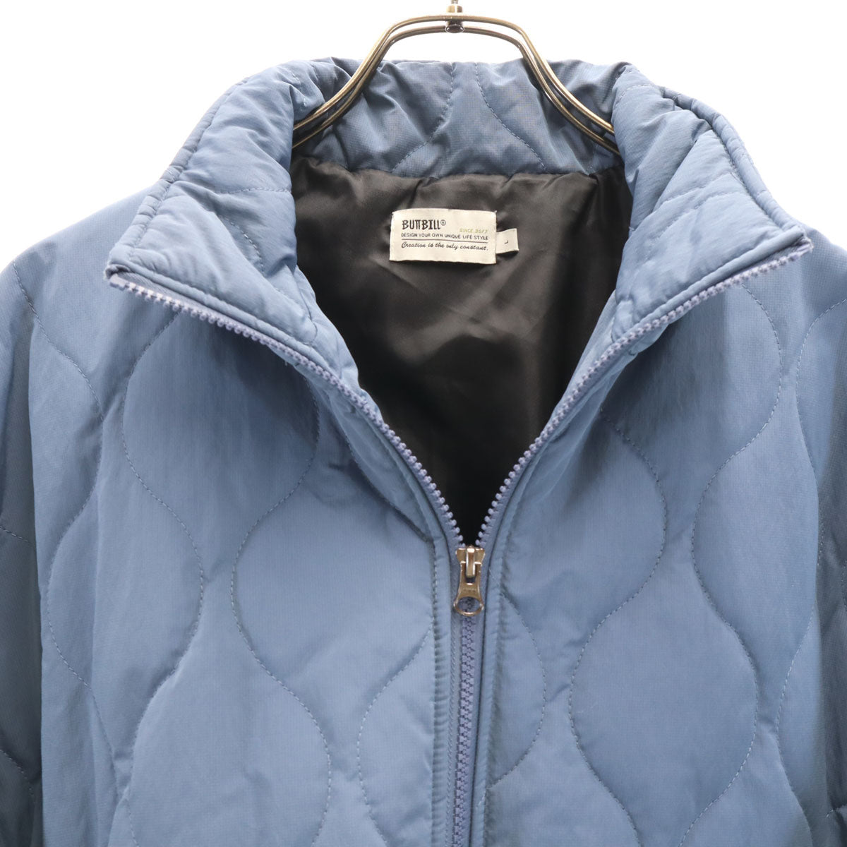 BUTTBILL キルティングジャケット L ブルー系 メンズ