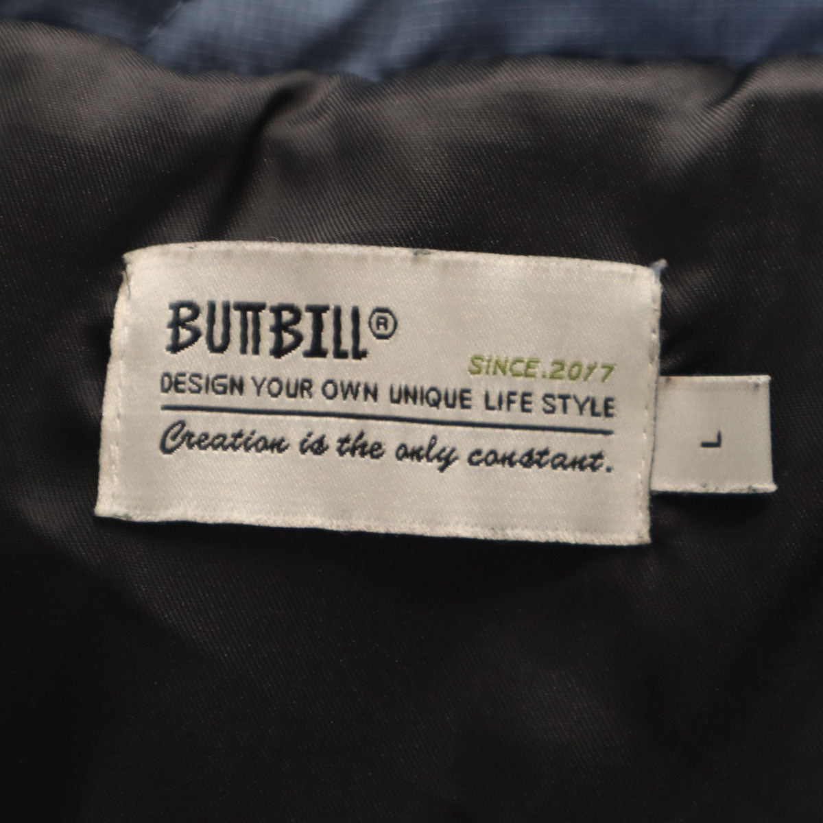 BUTTBILL キルティングジャケット L ブルー系 メンズ