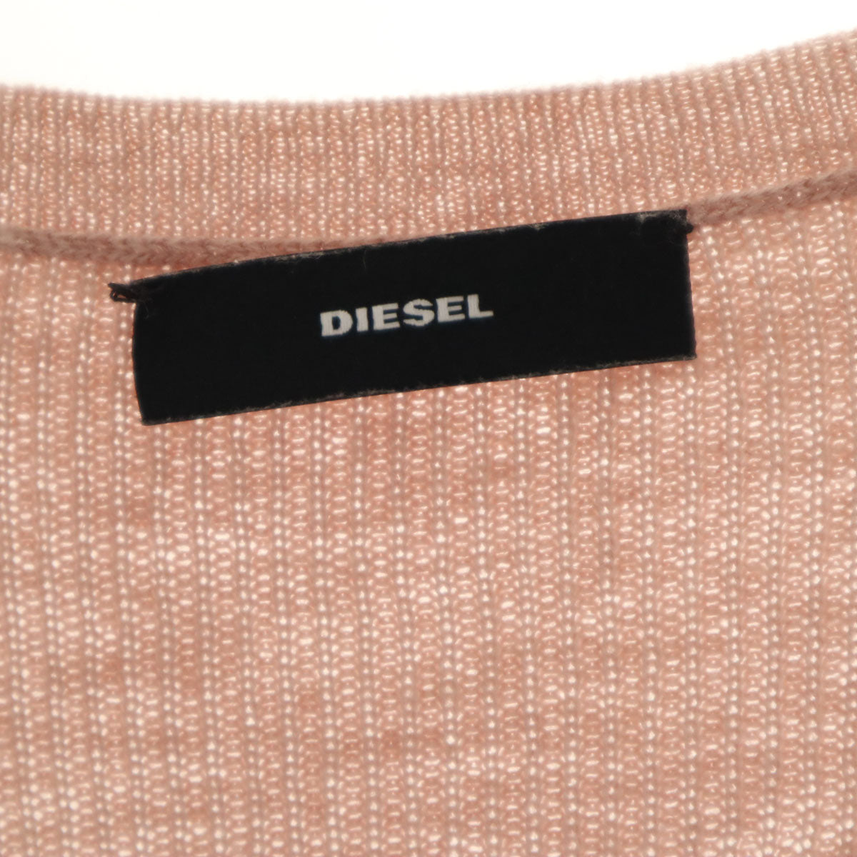 DIESEL ディーゼル 長袖 ニット ワンピース M ピンク系 レディース
