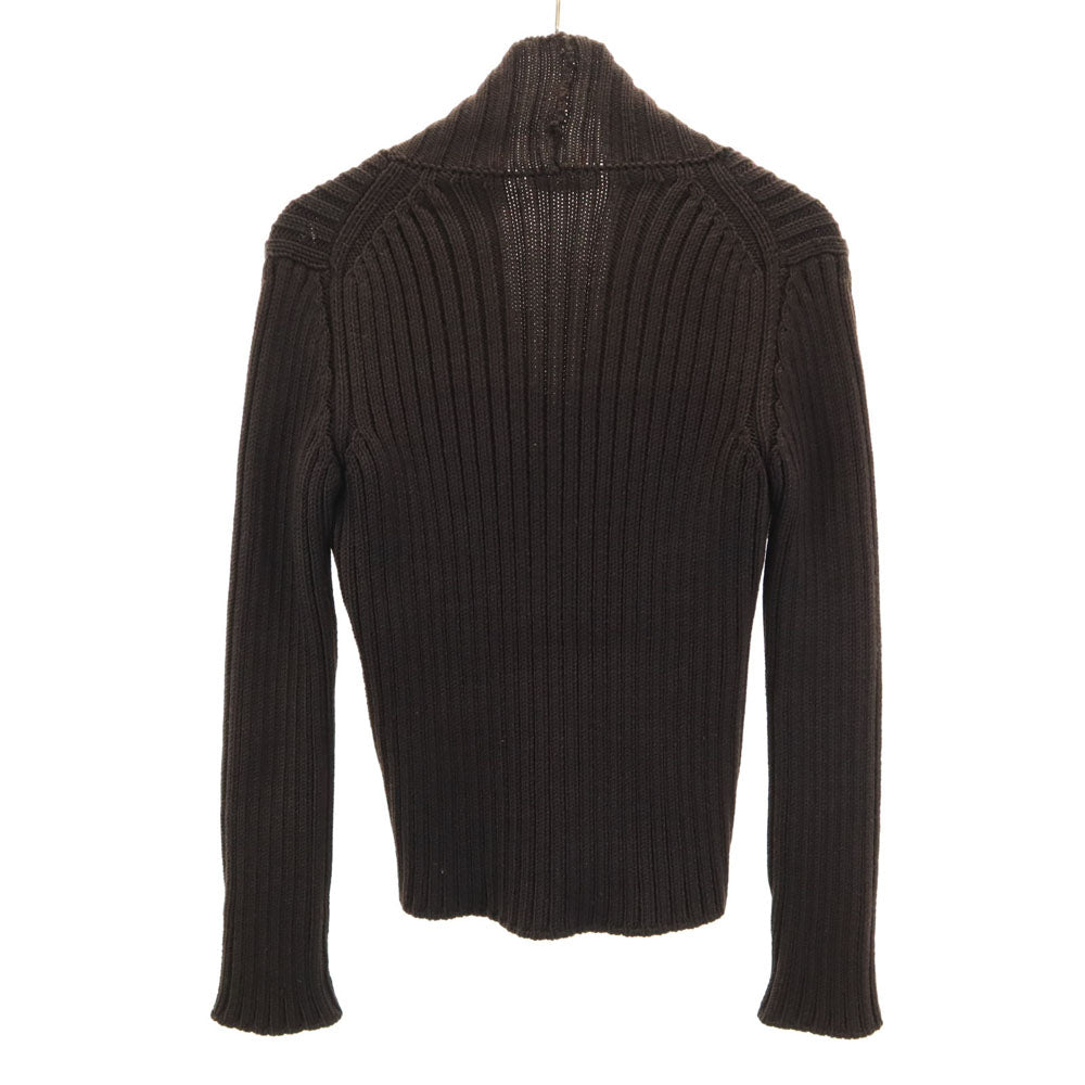 JIL SANDER ジルサンダー イタリア製 長袖 セーター 36 ブラウン リブニット レディース
