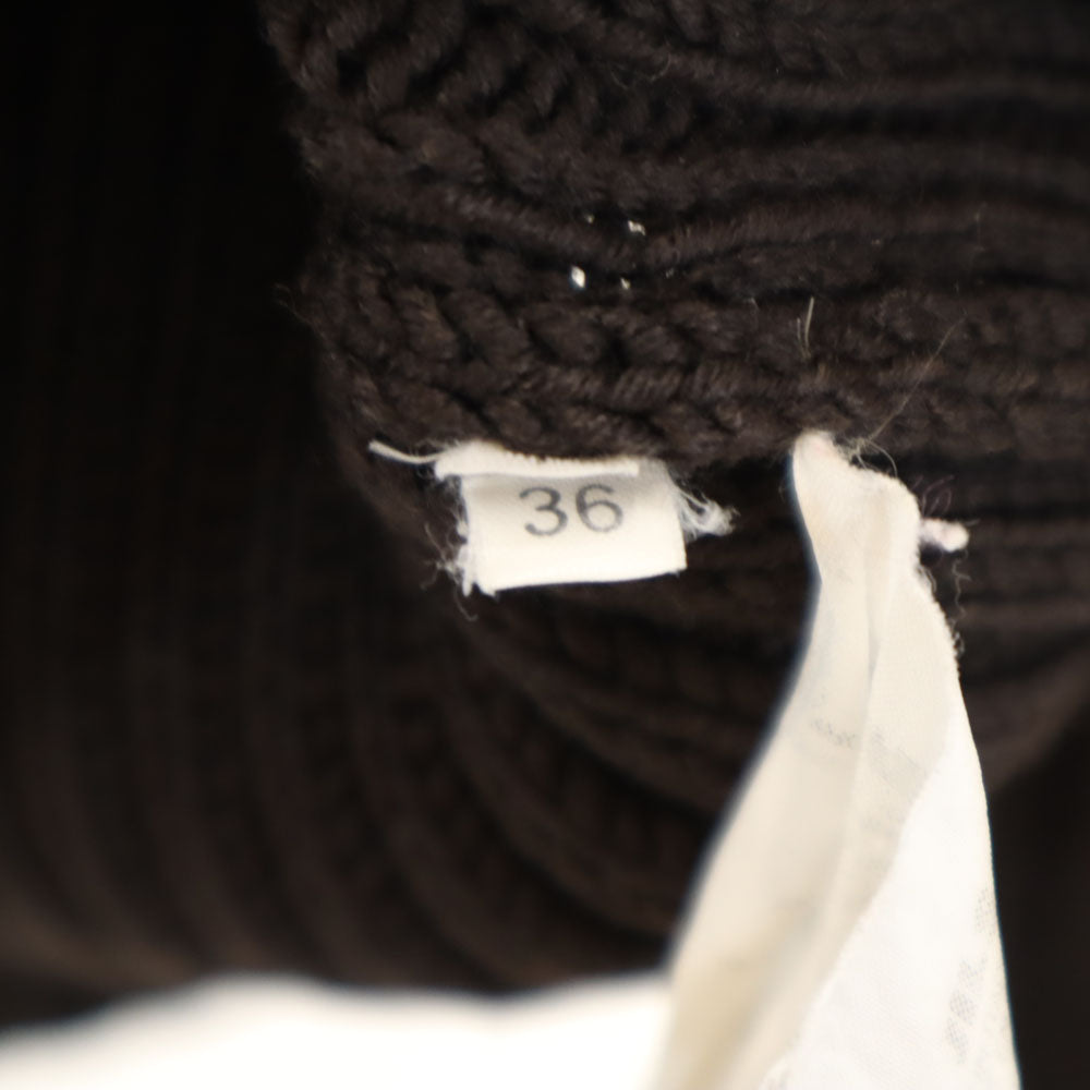 JIL SANDER ジルサンダー イタリア製 長袖 セーター 36 ブラウン リブニット レディース