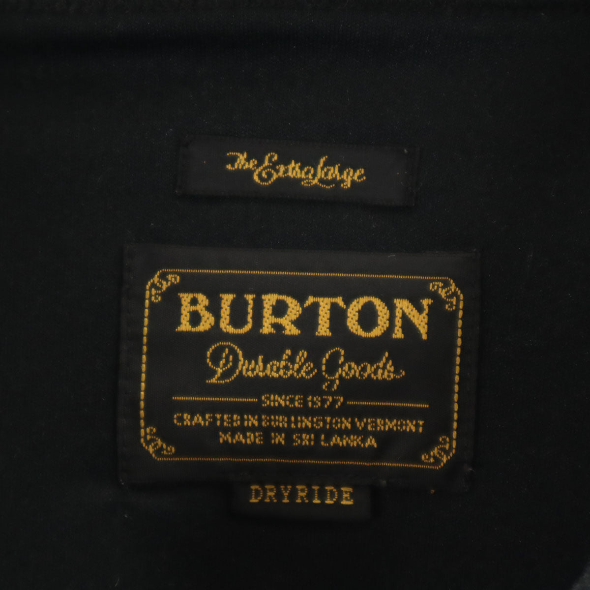 BURTON バートン 長袖 ジップパーカー XL ブラック メンズ